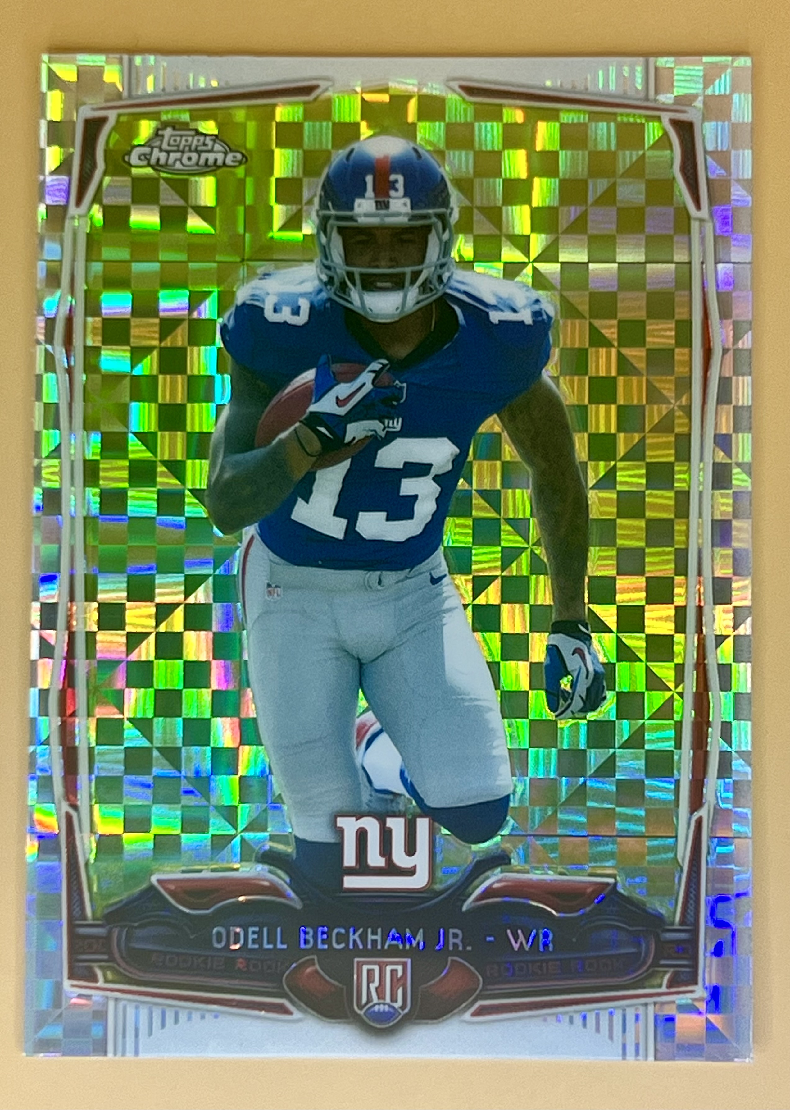 2014 Topps Chrome  Odell Beckham Jr #117 Xfractor Rookie RC