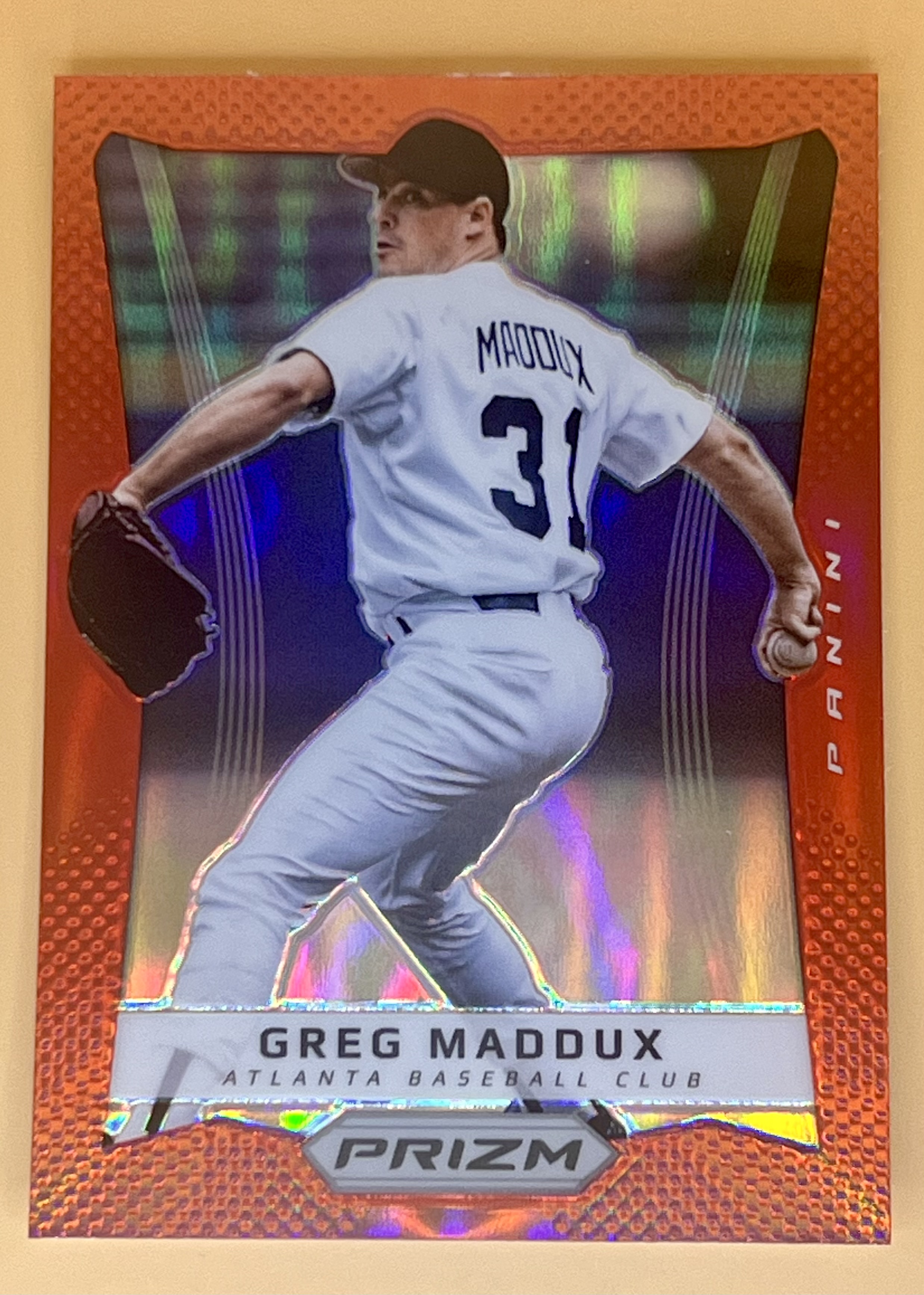 2012  Prizm  Greg Maddux #122 Red Prizm SP Braves Great