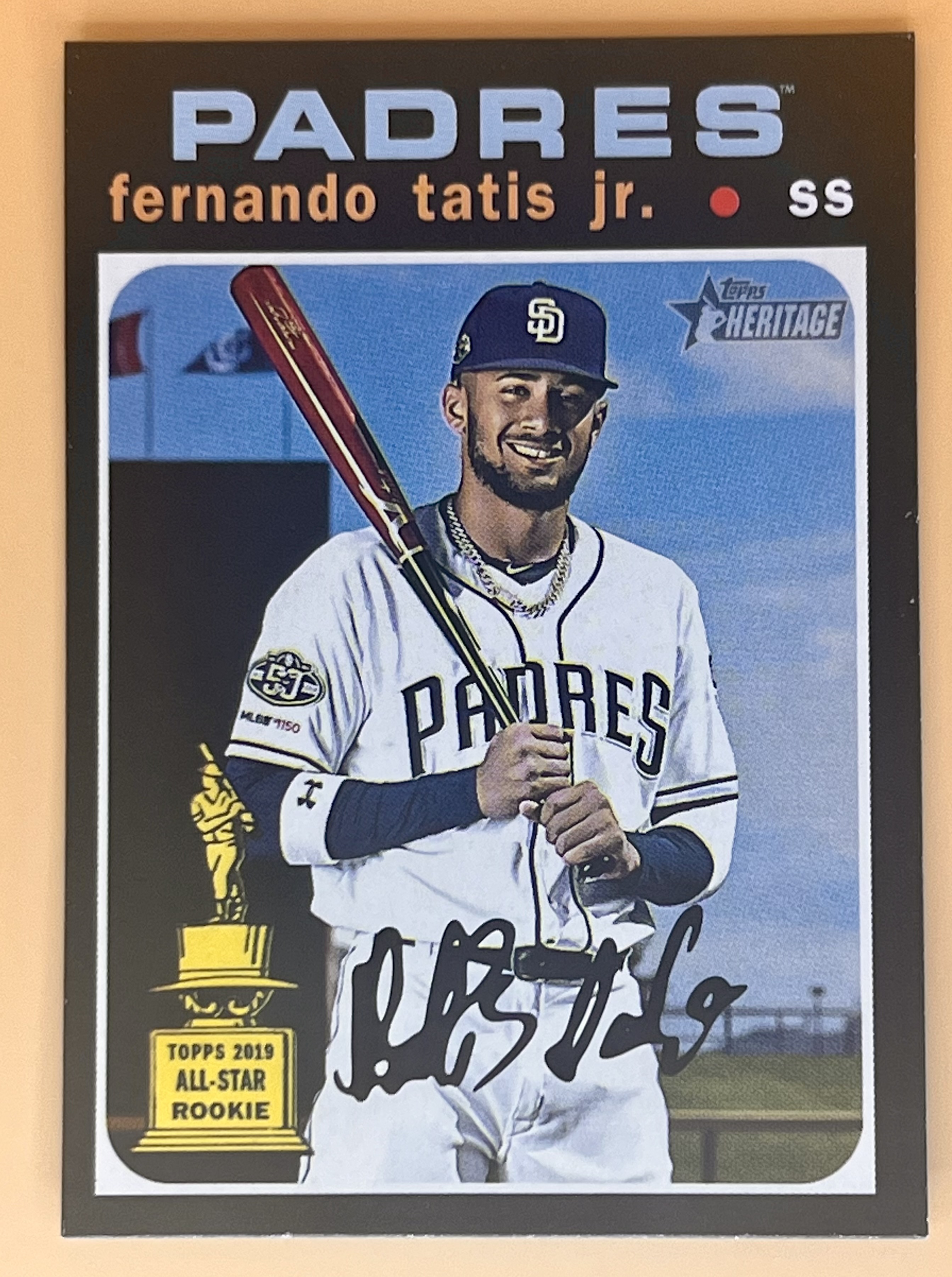 2020 Topps Heritage Fernando Tatis Jr #437 Rookie Cup RC