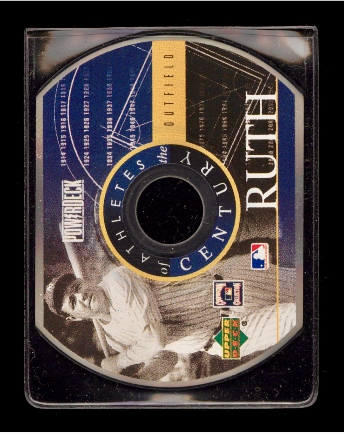 1999 UD Powerdeck Babe Ruth CD Athletes of the Century