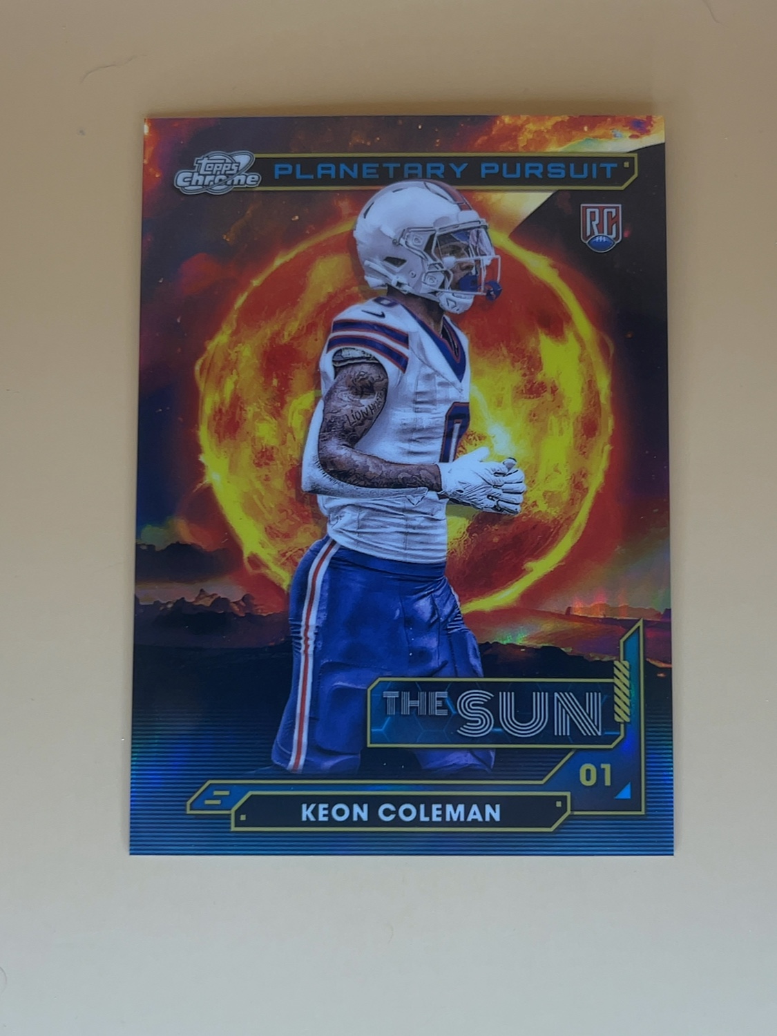 2024 Topps Chrome Cosmic Keon Coleman #PPSU-KC Planetary Pursuit The Sun Rookie RC SP