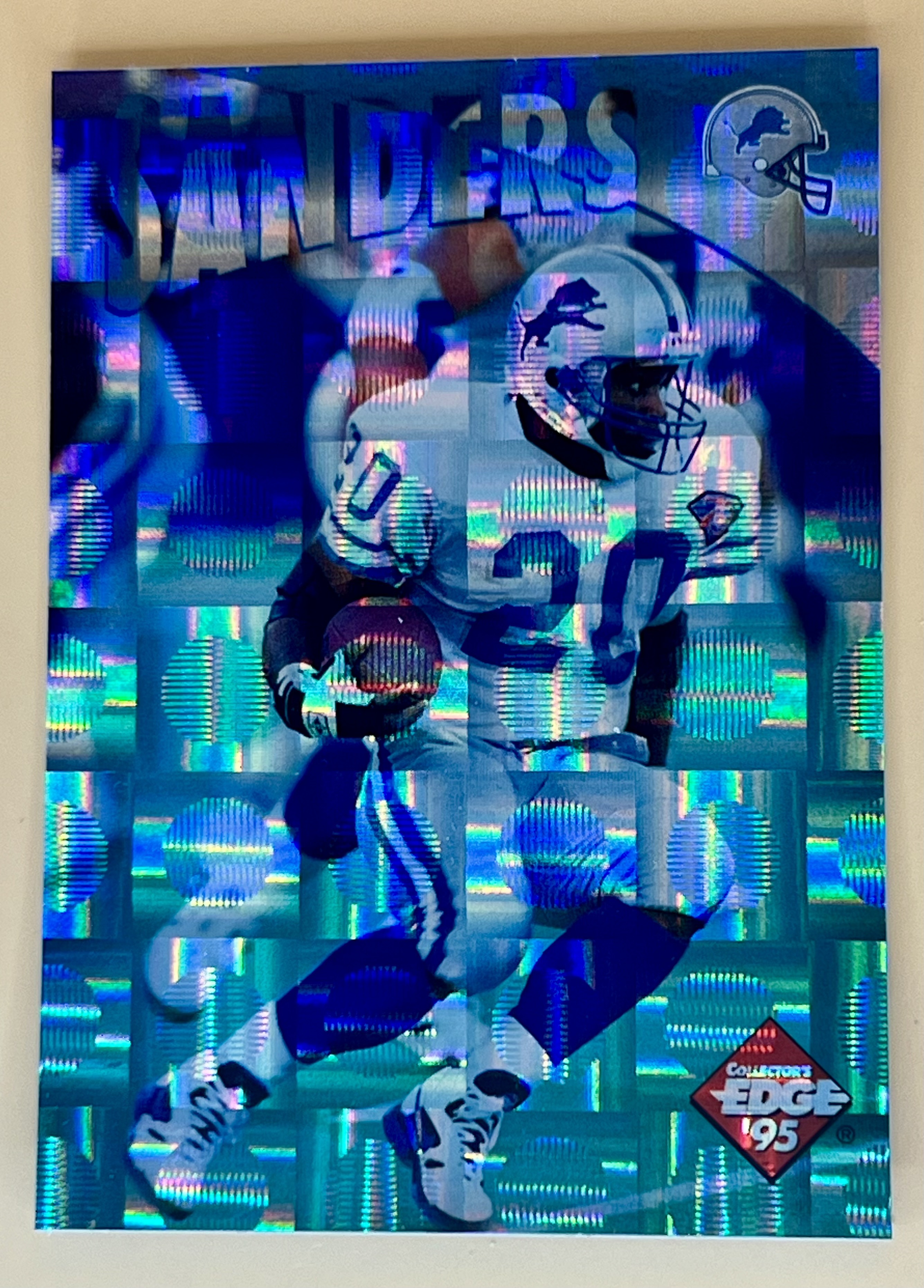 195  Collectors Edge Barry Sanders #12 Instant Replay Prism