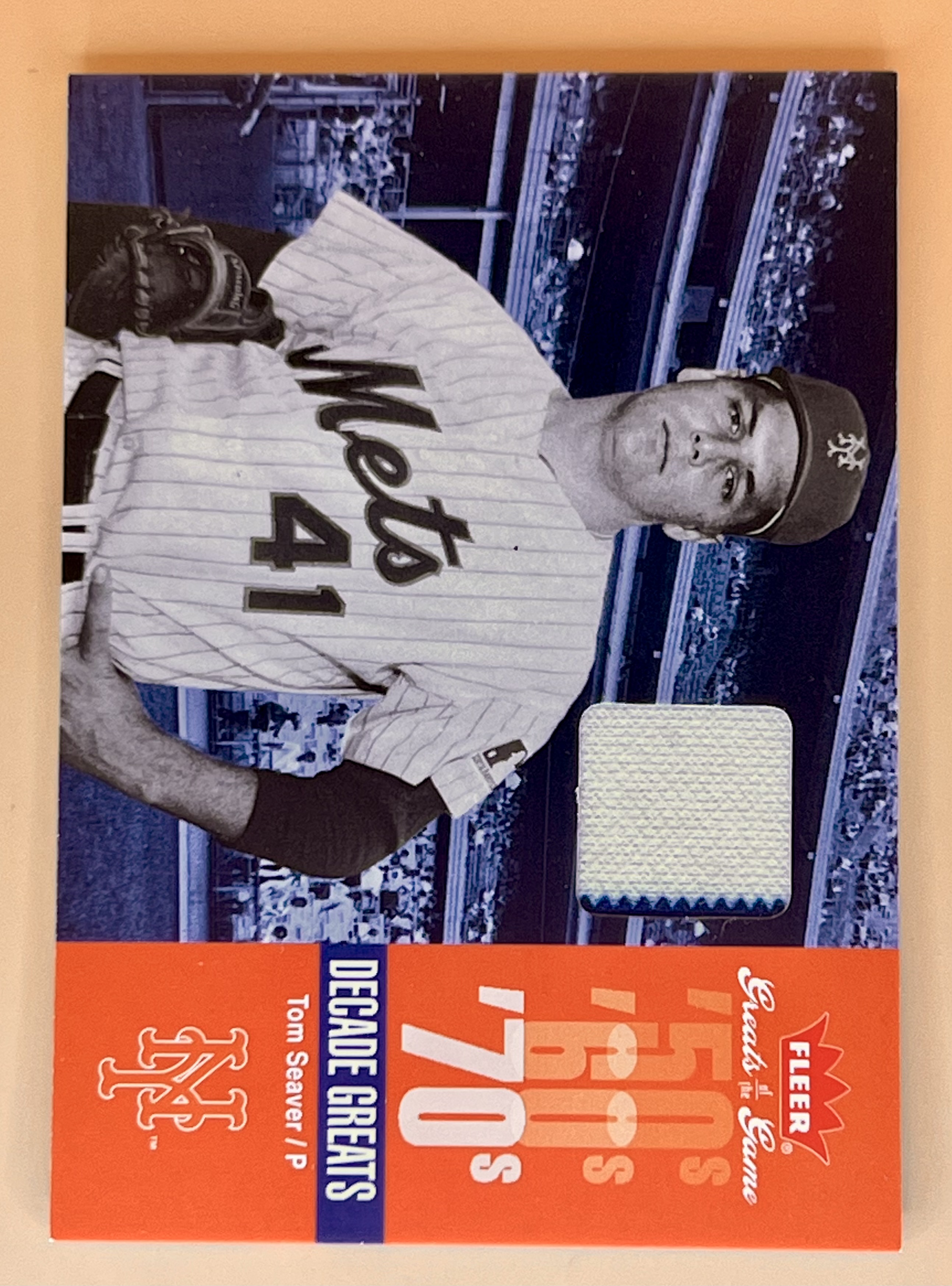 2006 Fleer Greats of the Game  Tom Seaver #DEC-TS Decade Greats Game Used Jersey Relic