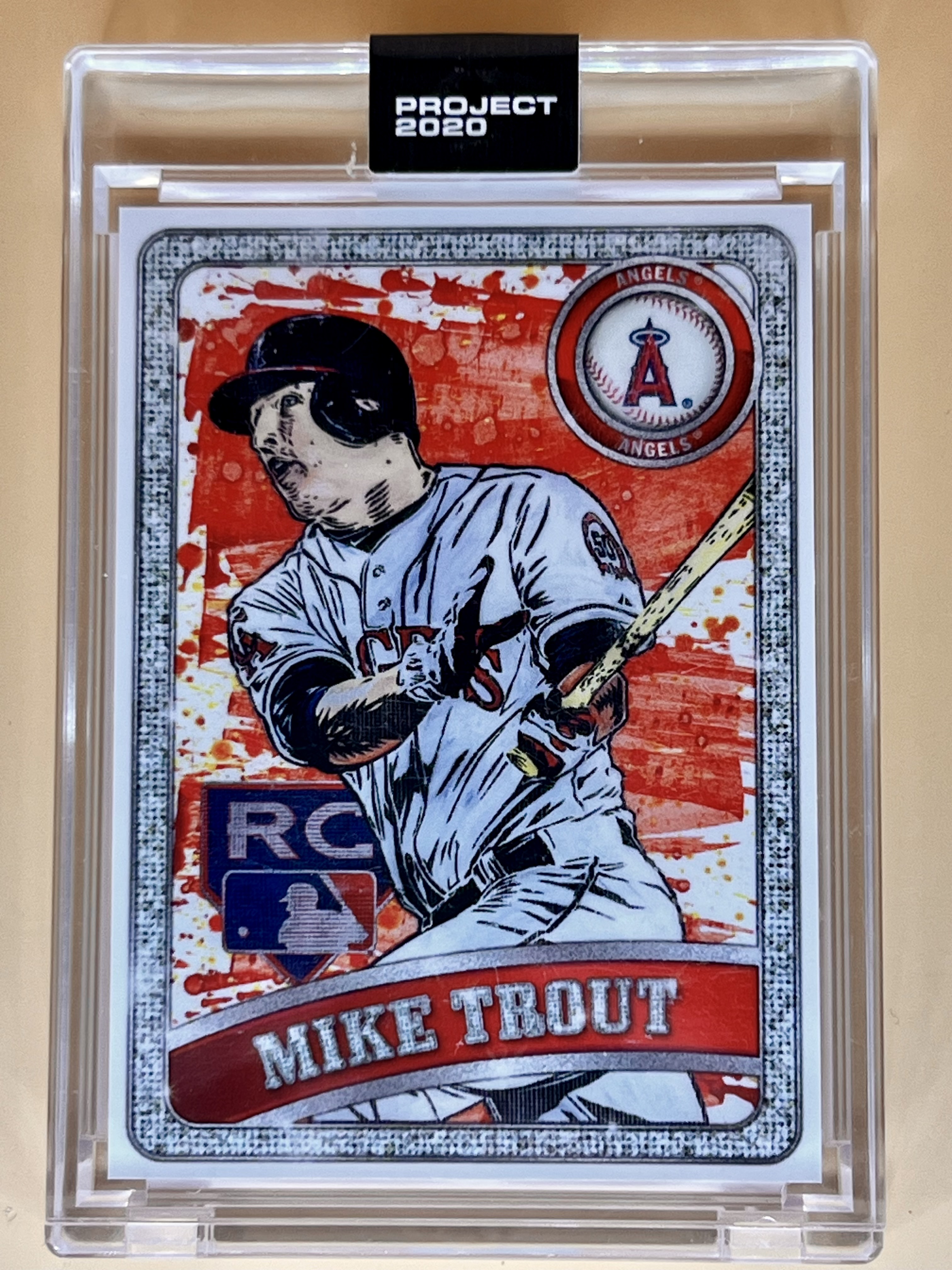 Topps Project 2020  by Blake Jamieson Ben Baller Mike Trout #100