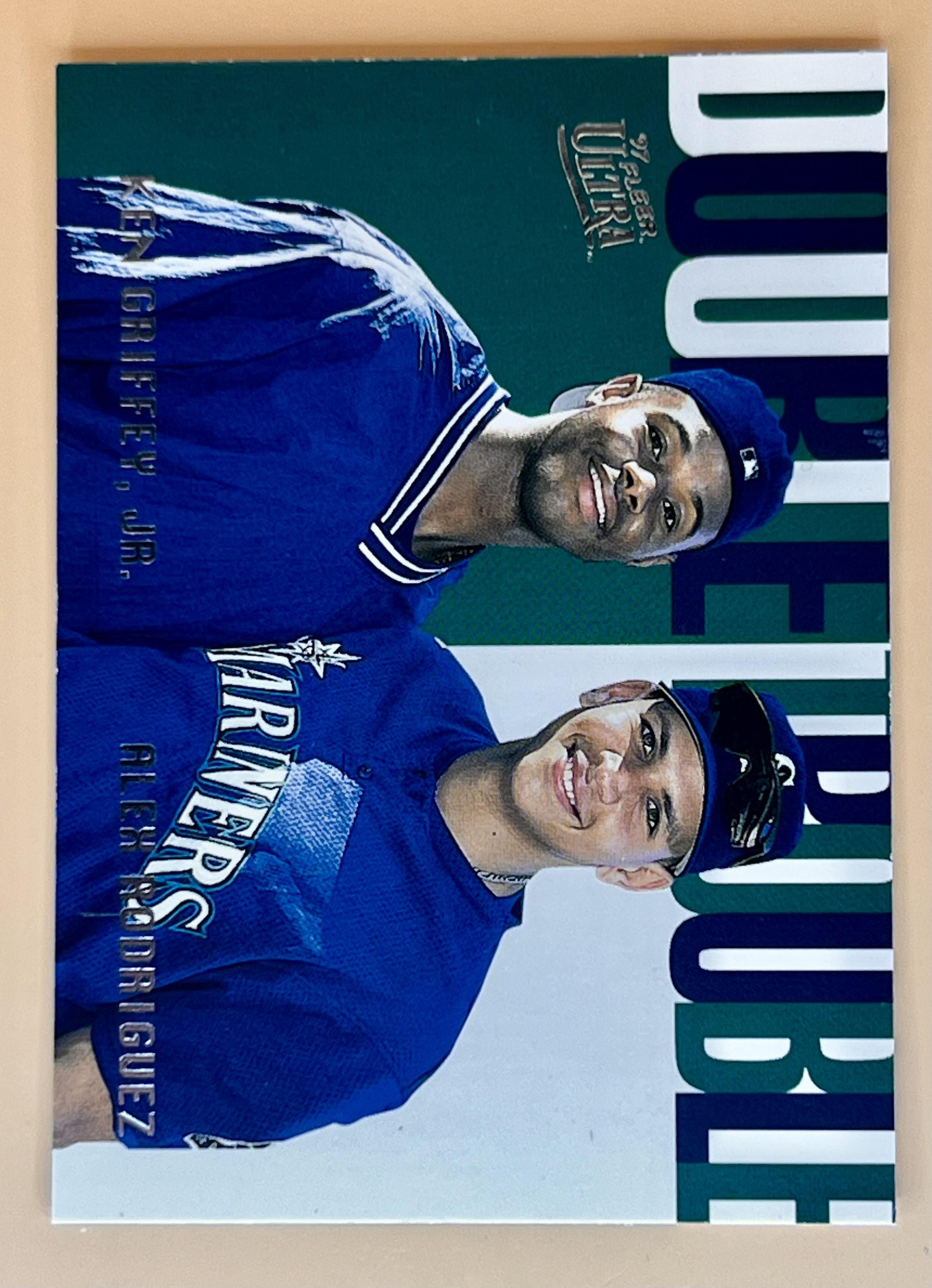 1996 Fleer Ultra Ken Griffey JR / Alex Rodriquez #9/20 Double Trouble