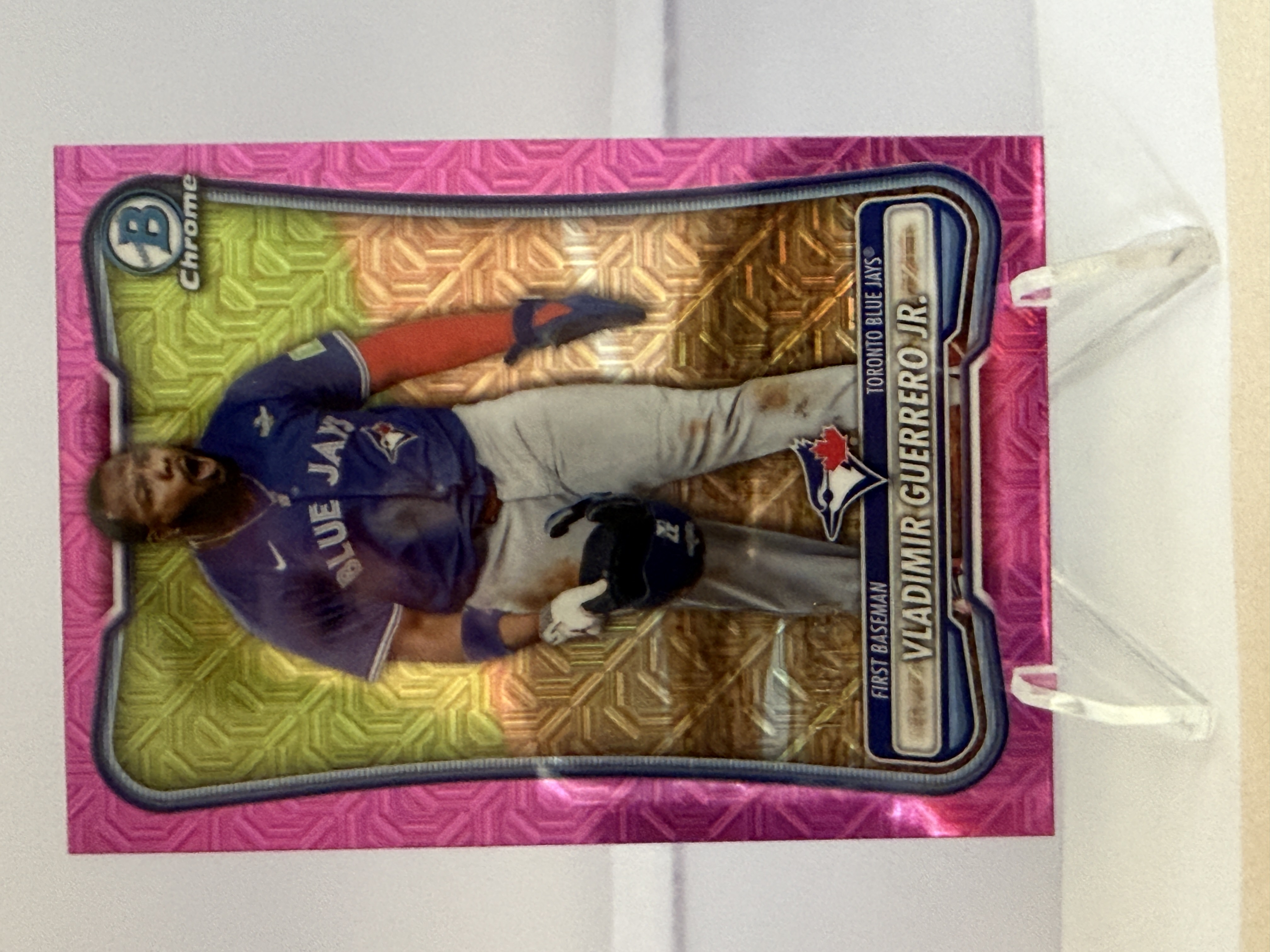 2026 2026 Bowman Baseball Chrome Vladimir Guerrero Jr #61 Fuschia Mega Mojo Refractor /199