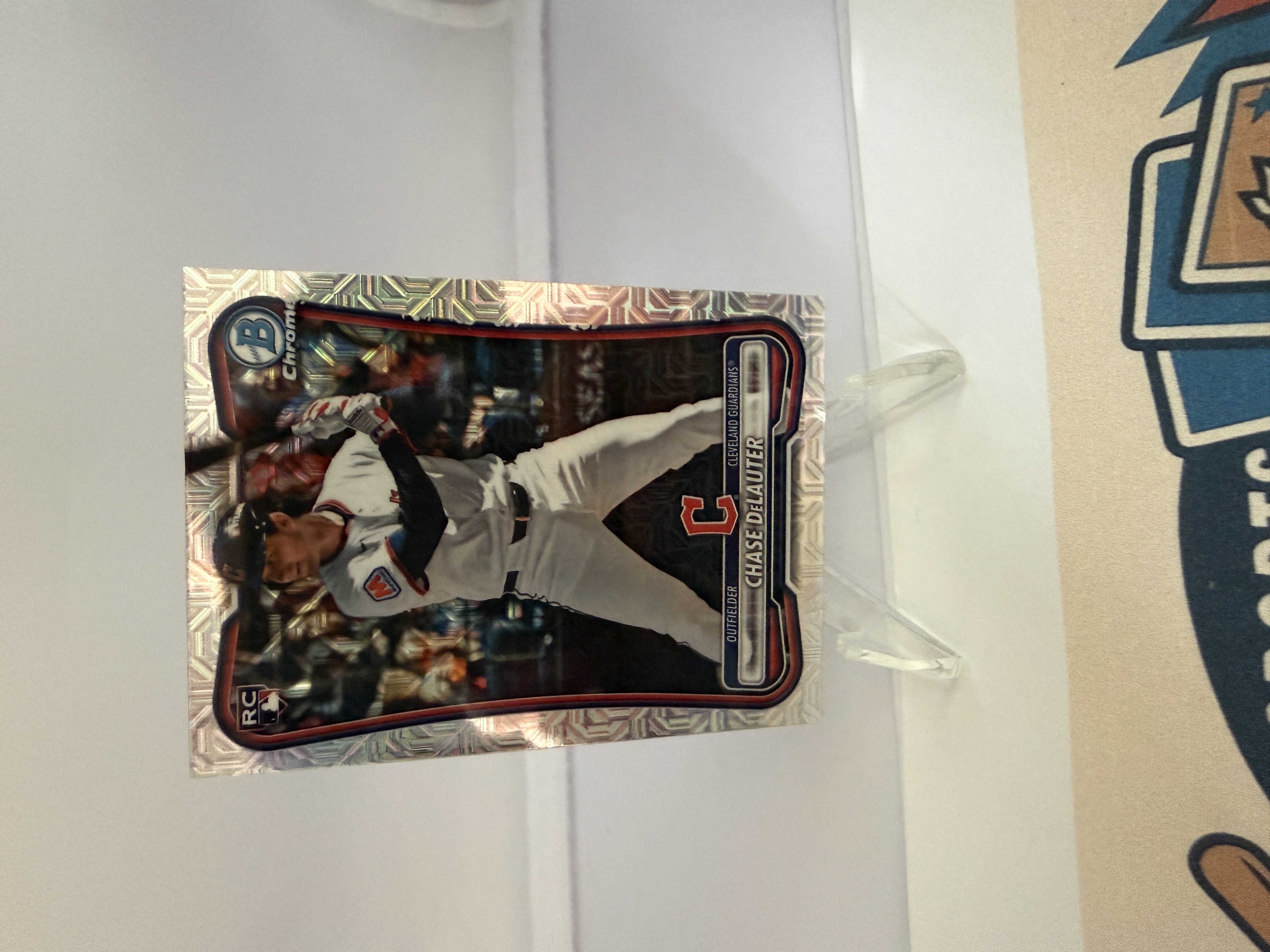2026 2026 Bowman Baseball Chrome Chase DeLauter #37 (RC) Mega Mojo Refractor