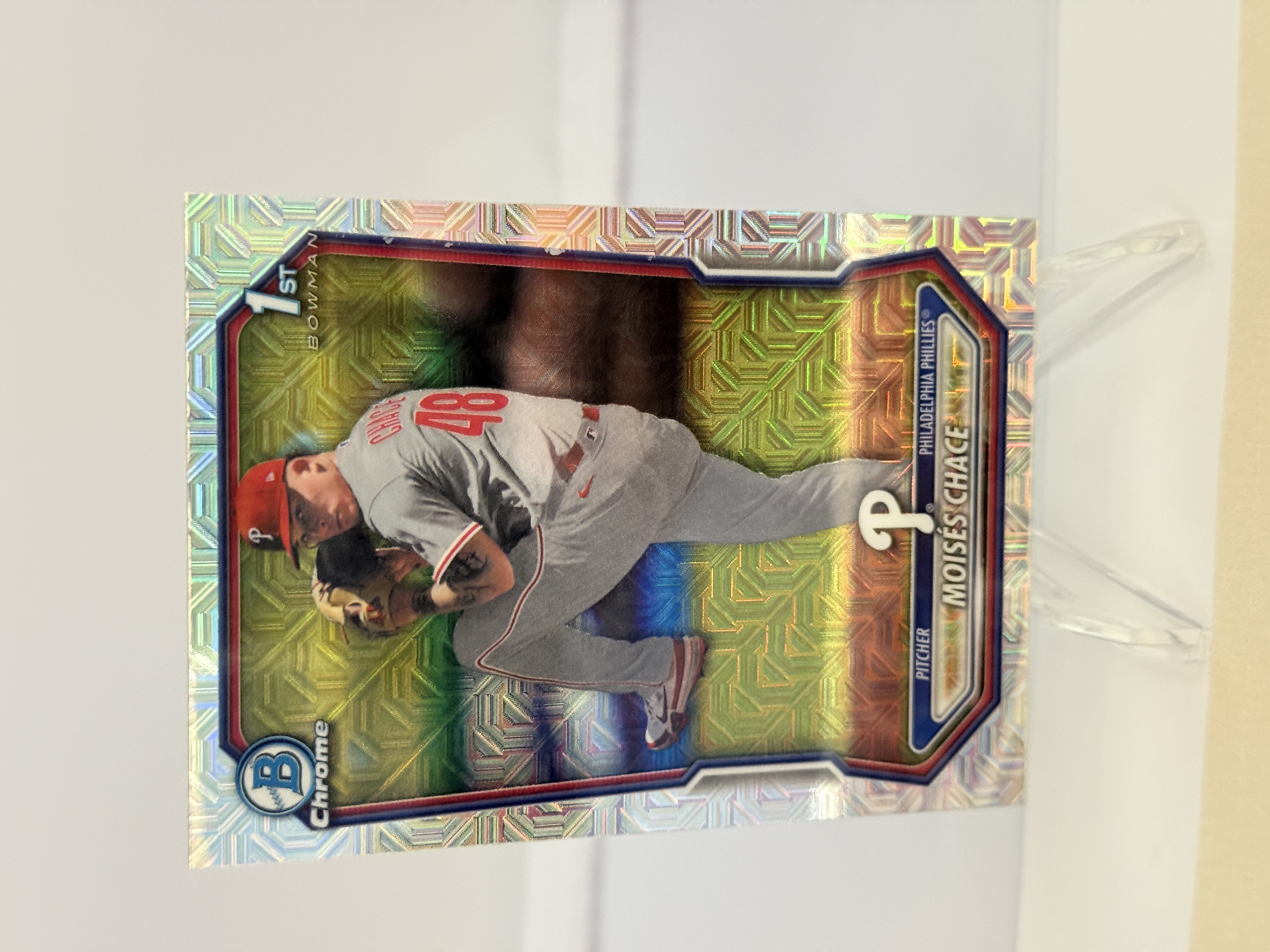2026 Bowman Chrome Baseball Moises Chace #BCP-36 1st Bowman/ Mega Mojo Refractor