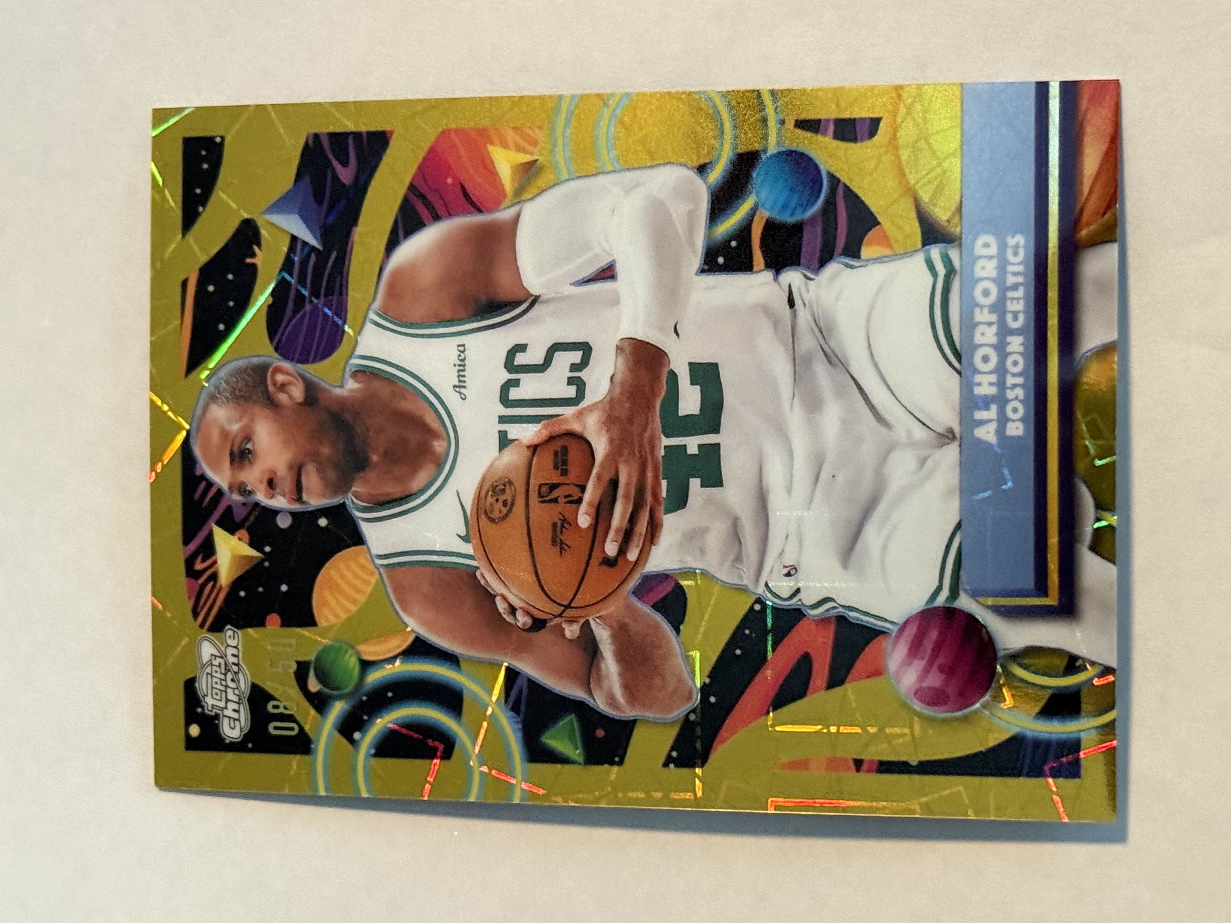 2025-26 Topps Chrome Cosmic Al Horford #08/50 Gold Refractor