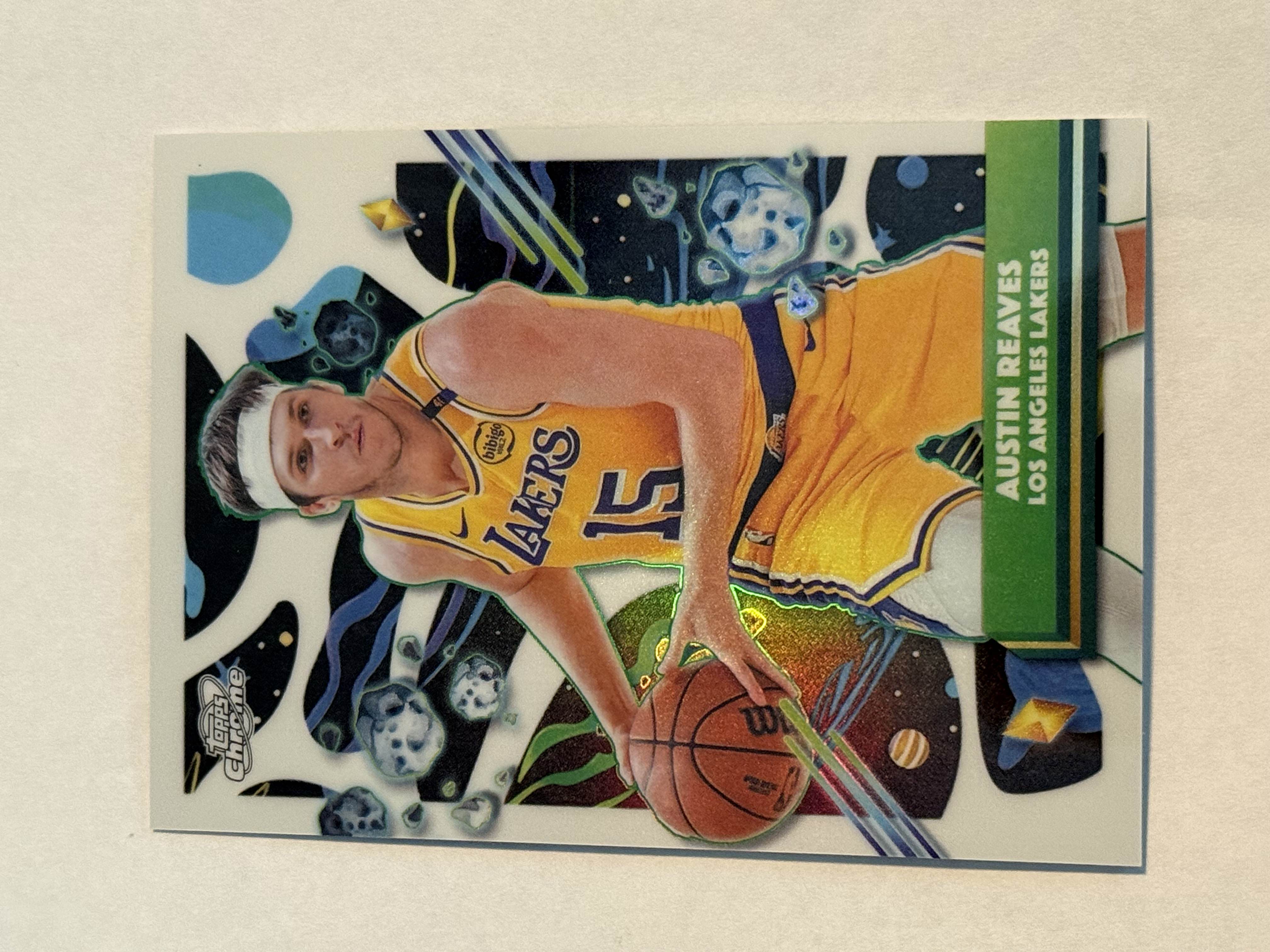 2025-26 Topps Chrome Cosmic Austin Reaves White Hole Refractor SSP