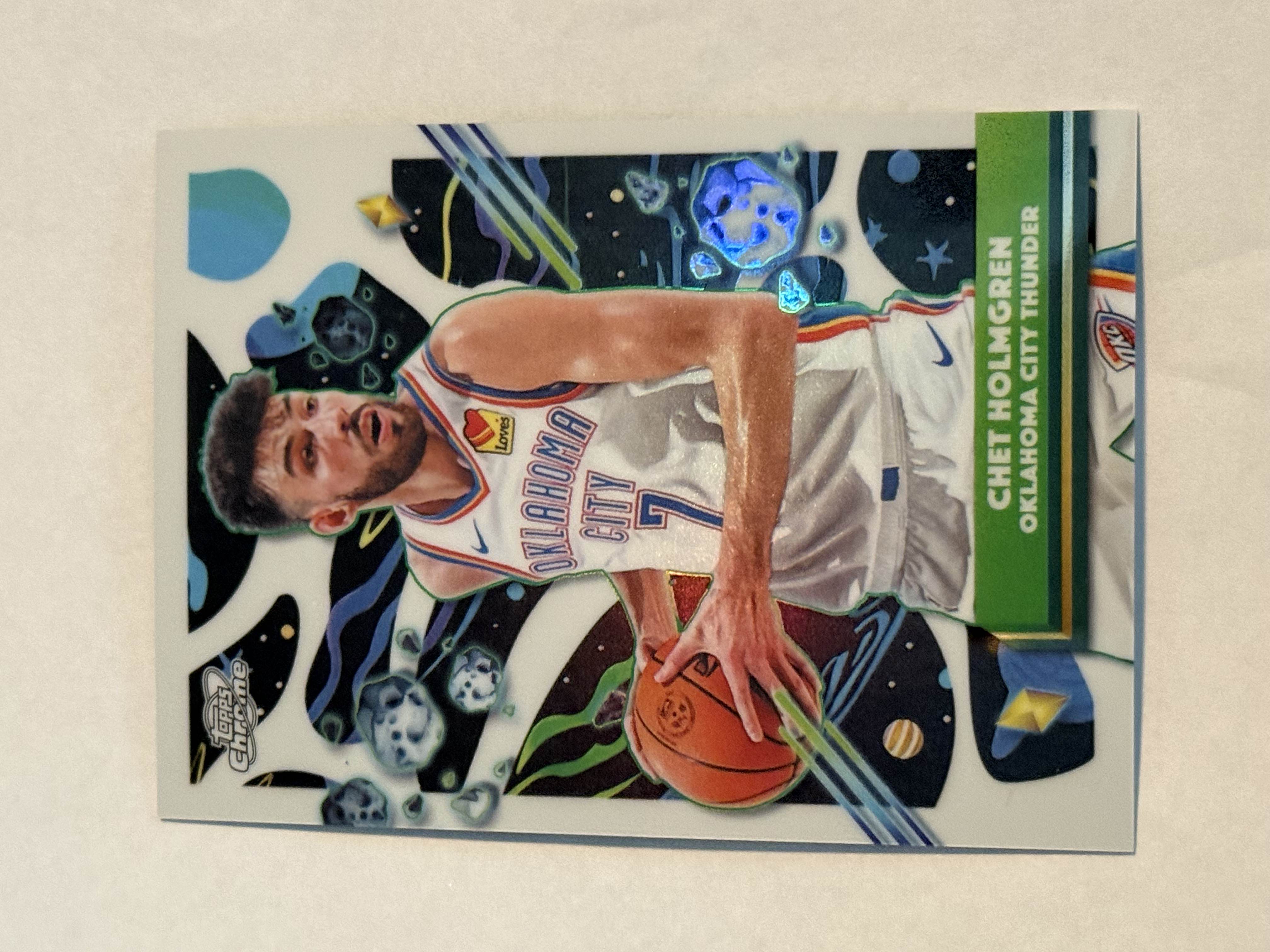 2025-26 Topps Chrome Cosmic Chet Holmgren White Hole Refractor SSP