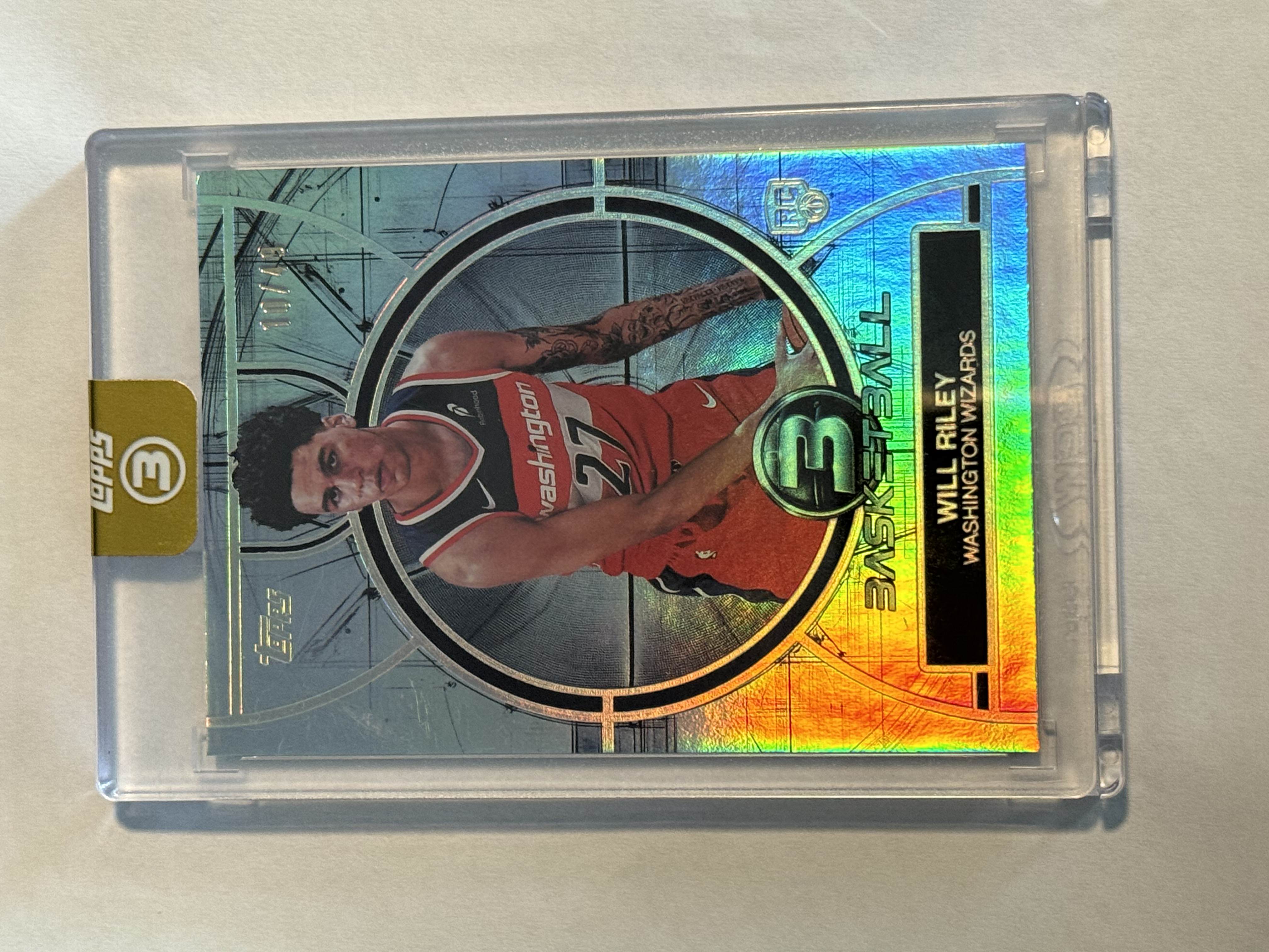 2025-26 Topps 3 Will Riley #10/49 Bronze