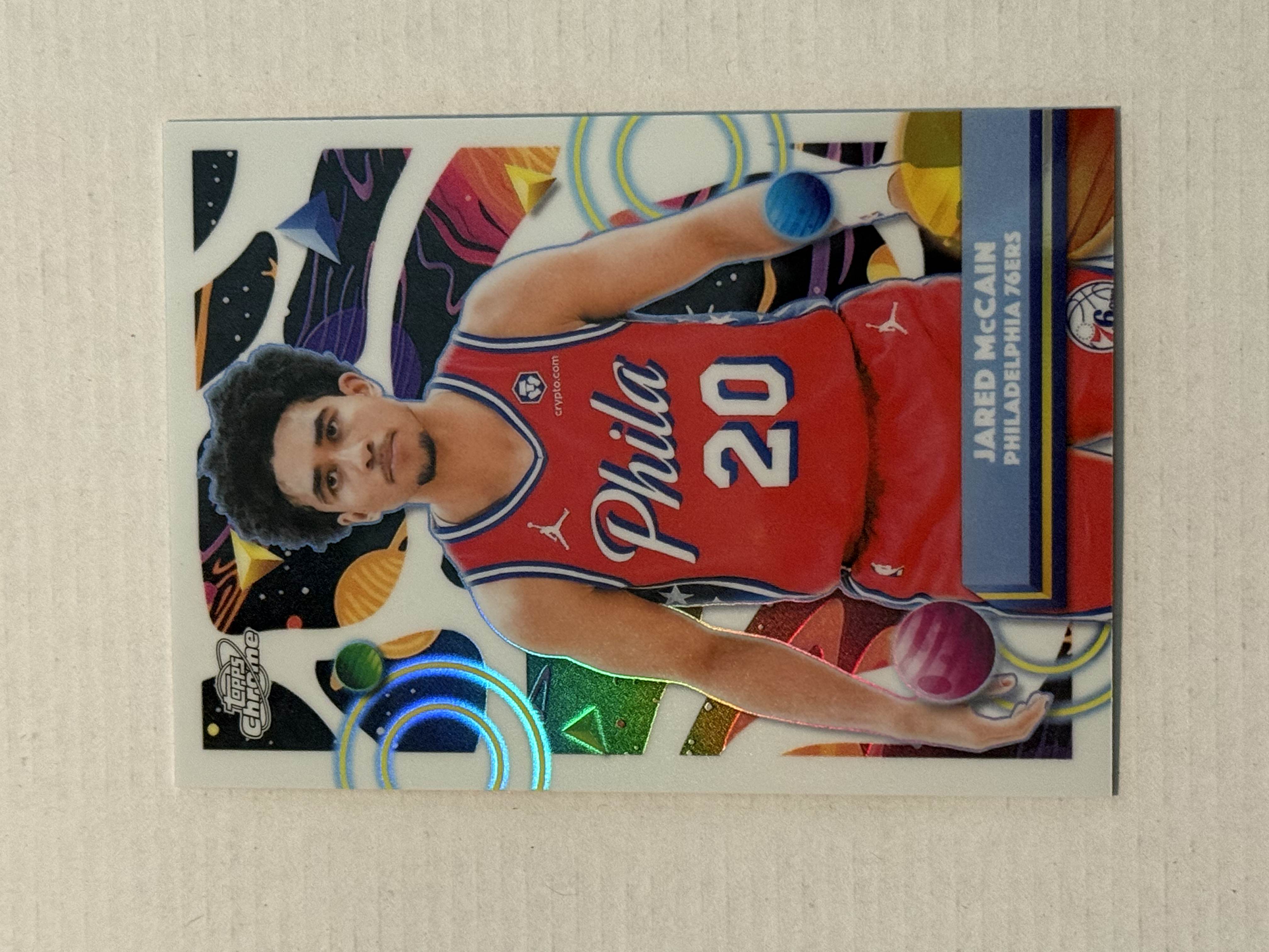 2025-26 Topps Chrome Cosmic Jared McCain White Hole Refractor SSP