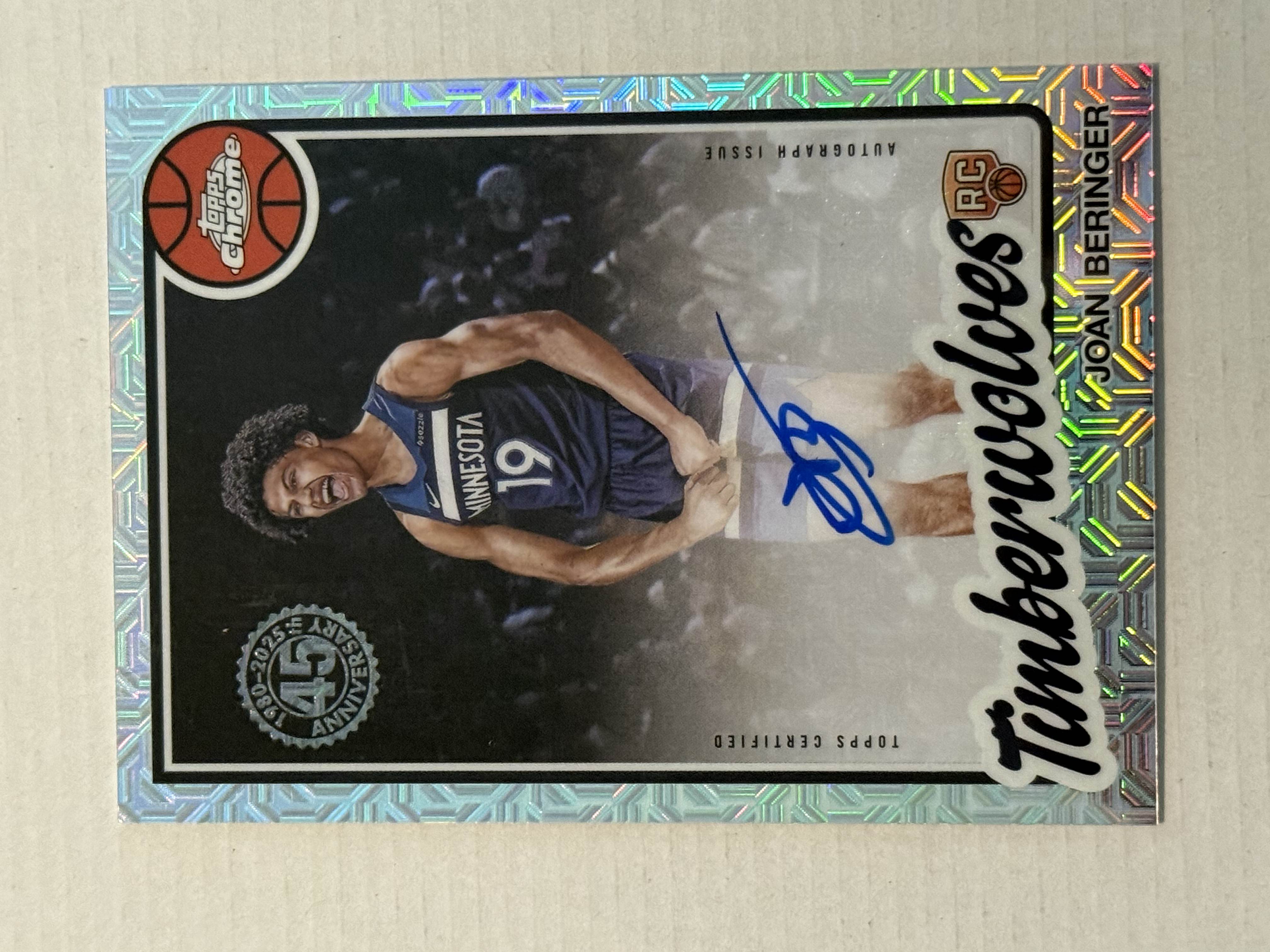 2025-26 Topps Chrome Joan Beringer 1980 Mojo Auto