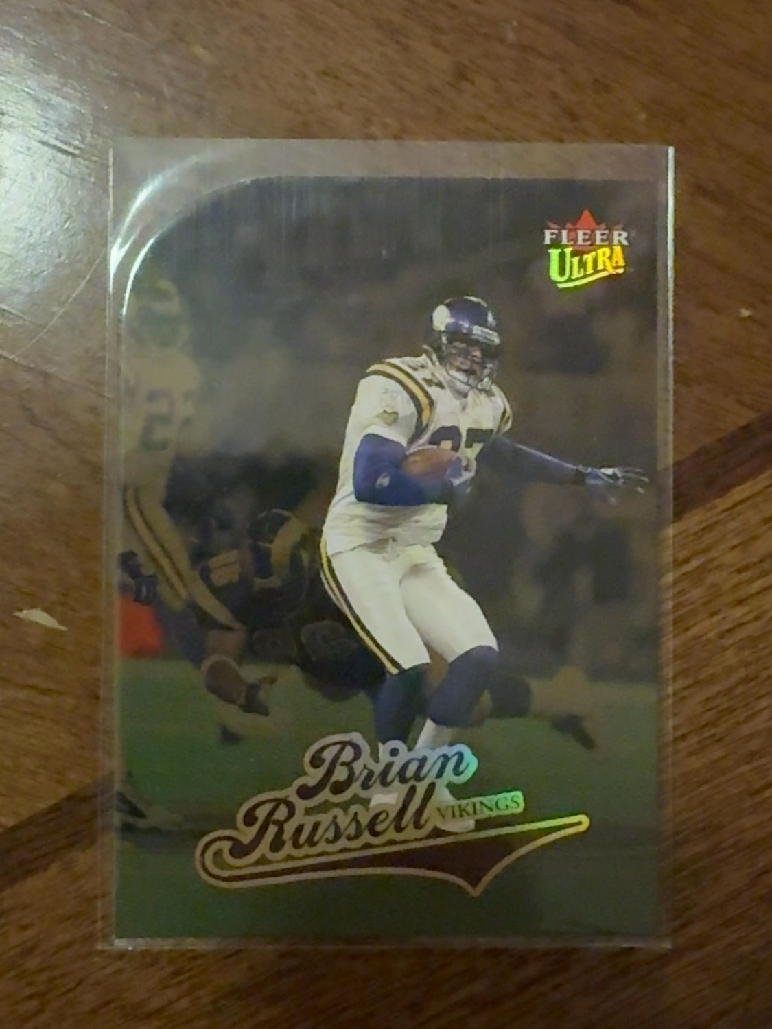 2004 Fleer Ultra Brian Russell Minnesota Vikings 1 of only 4 Rookies made! Gold Medallion Parallel! #20 Gold Medallion SP Parallel