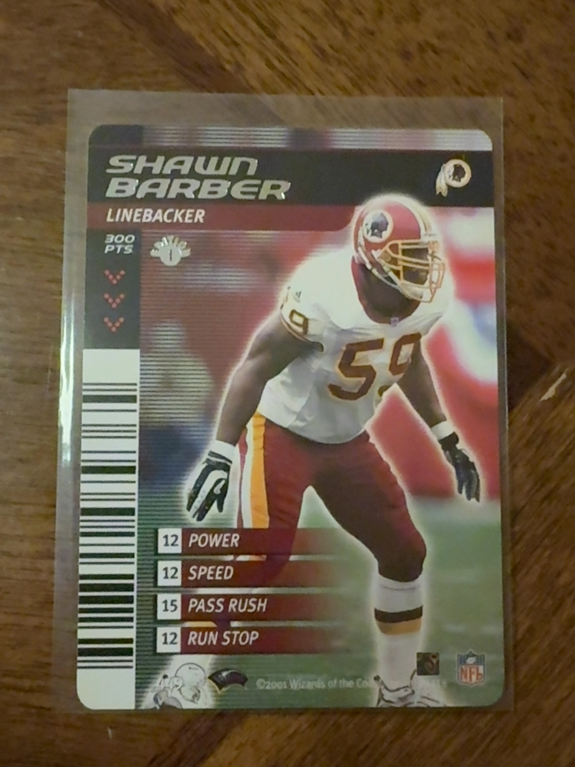 2001 NFL Showdown Shawn Barber Only Rookie Card Made! #449 First Edition