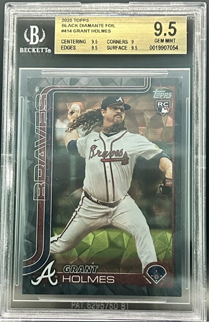 2025 Topps Grant Holmes #414 Black Diamante #'d 5/10