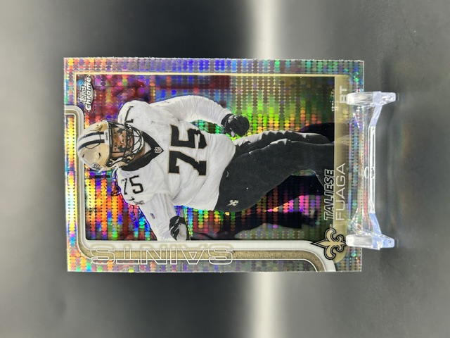 2025 Topps Chrome Taliese Fuaga #219 Pulsar Refractor