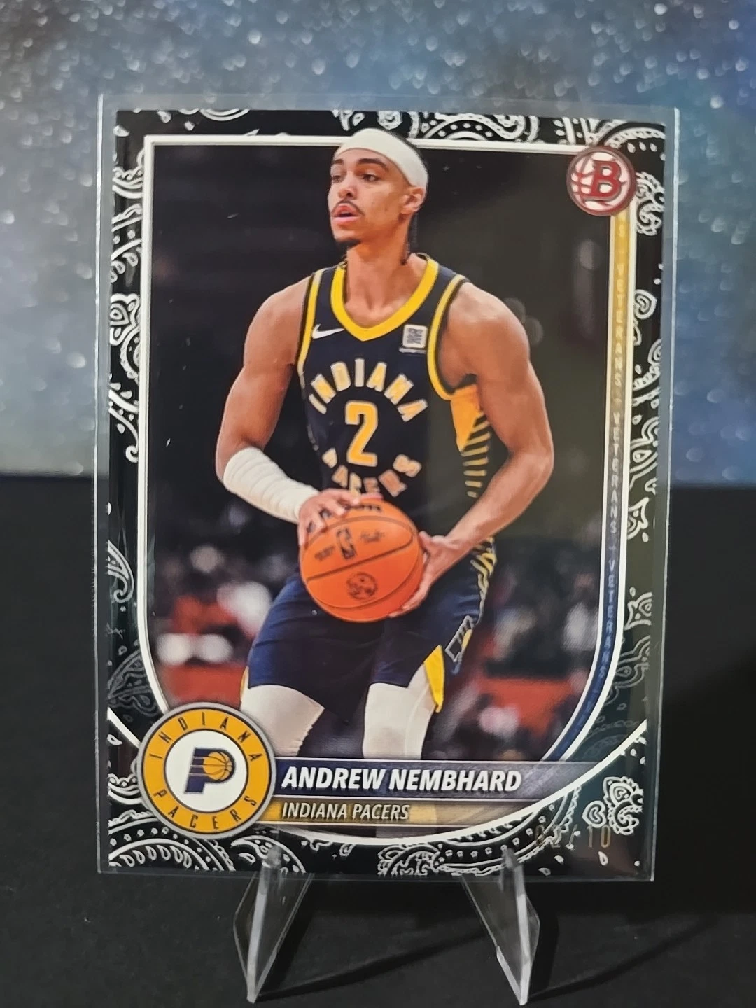 2025-26 Bowman Chrome Andrew Nembhard #163 Black Pattern /10