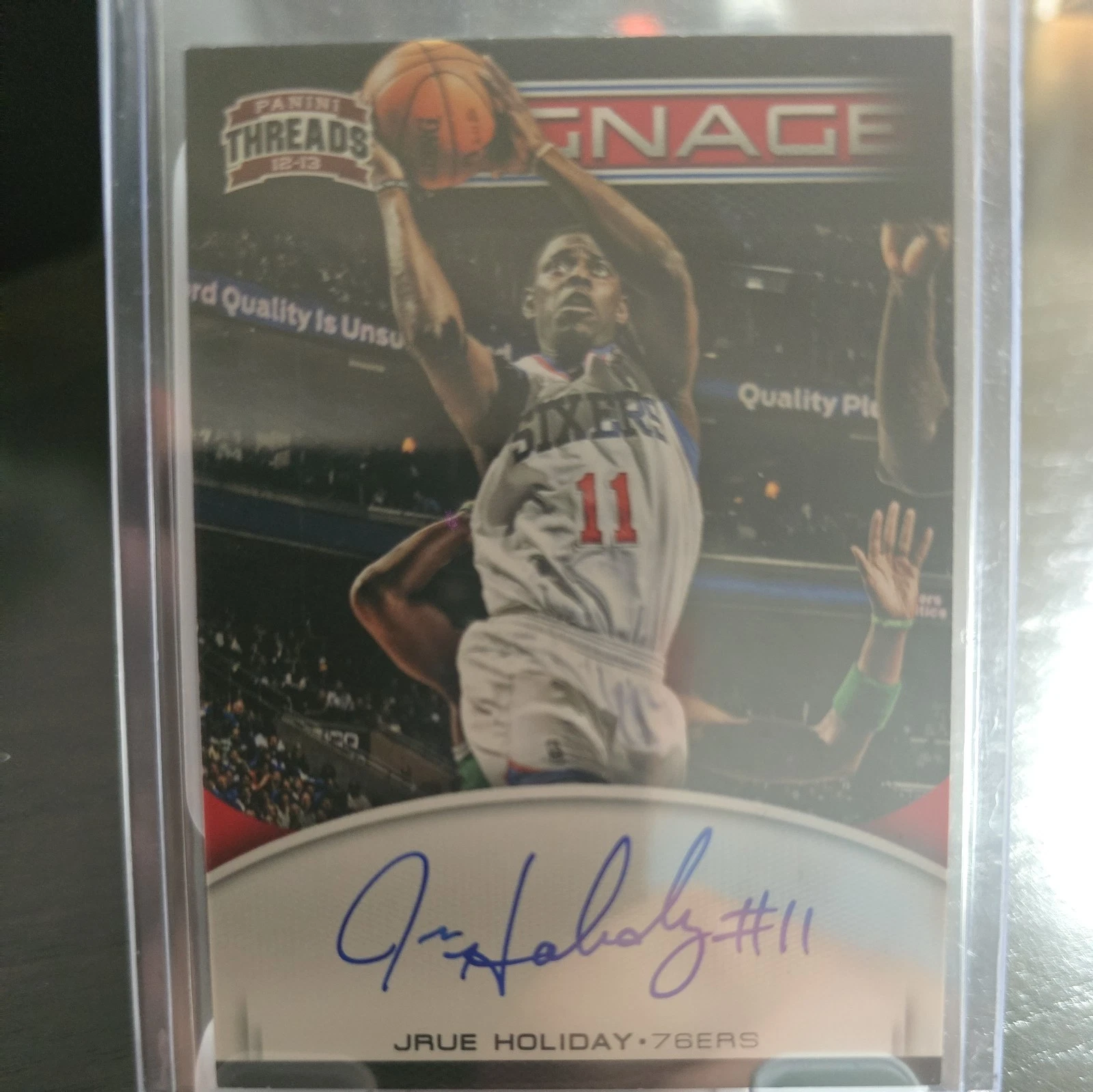 2012-13 Panini Threads Jrue Holiday #25 Signage