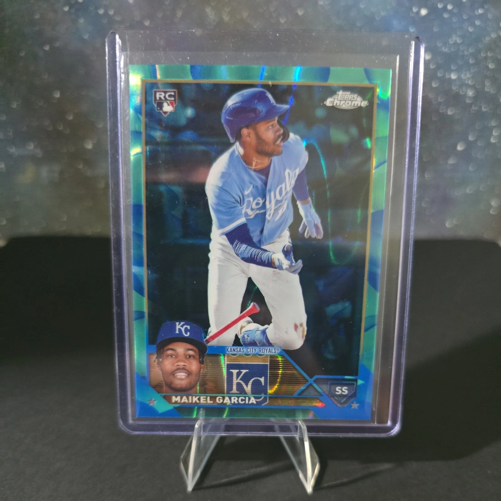 2023 Topps Chrome Update Maikel Garcia #USC8 Aqua/Blue Lava /175