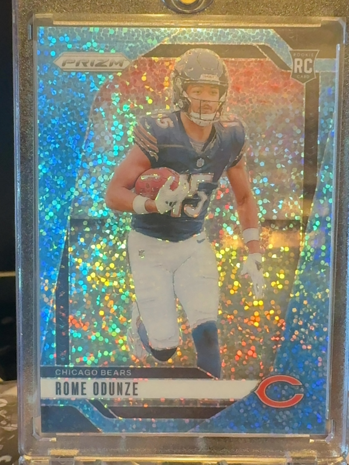 2024 Prizm Rome Odunze #385 Blue Sparkle /96