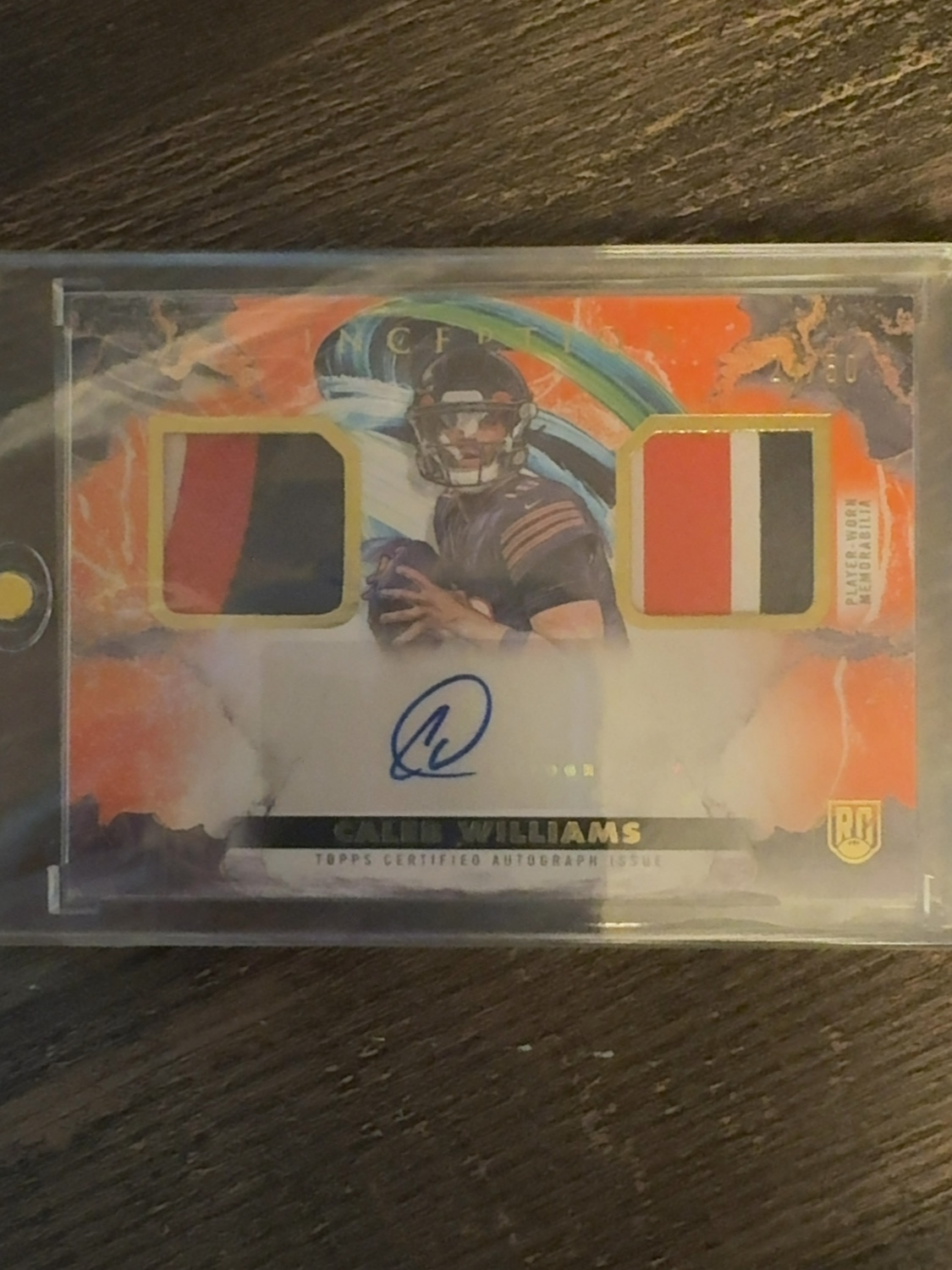 2024 Topps Inception Caleb Williams #FFRA-CA Franchise Foundation RPA Orange /50