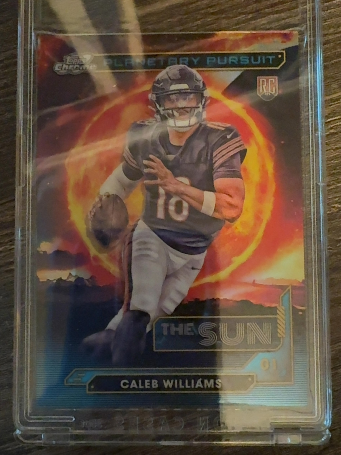 2025 Topps Cosmic Chrome Caleb Williams #PPSU-CW Planetary Pursuit Sun