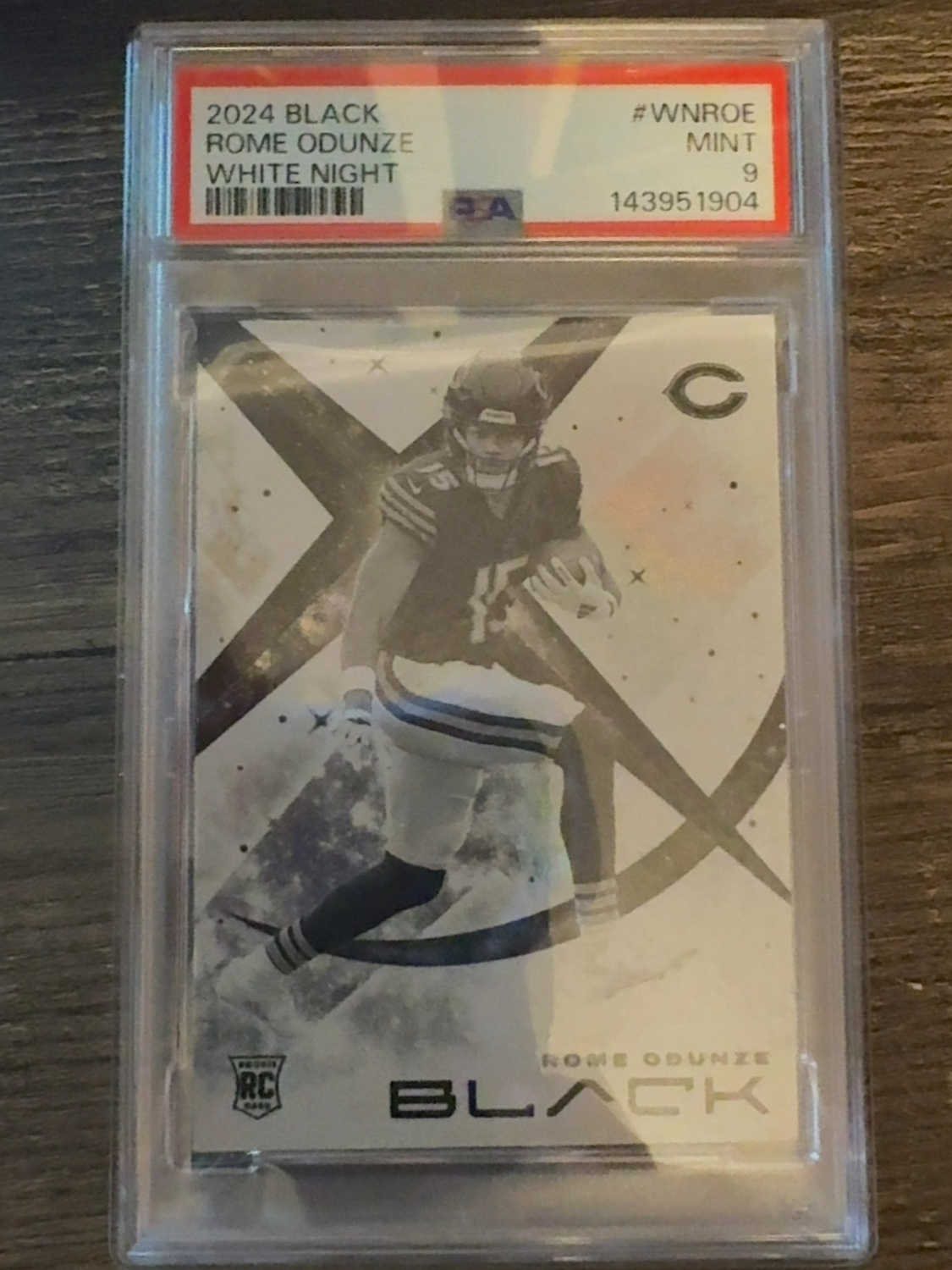 2024 Panini Black Rome Odunze #WNROE White Night