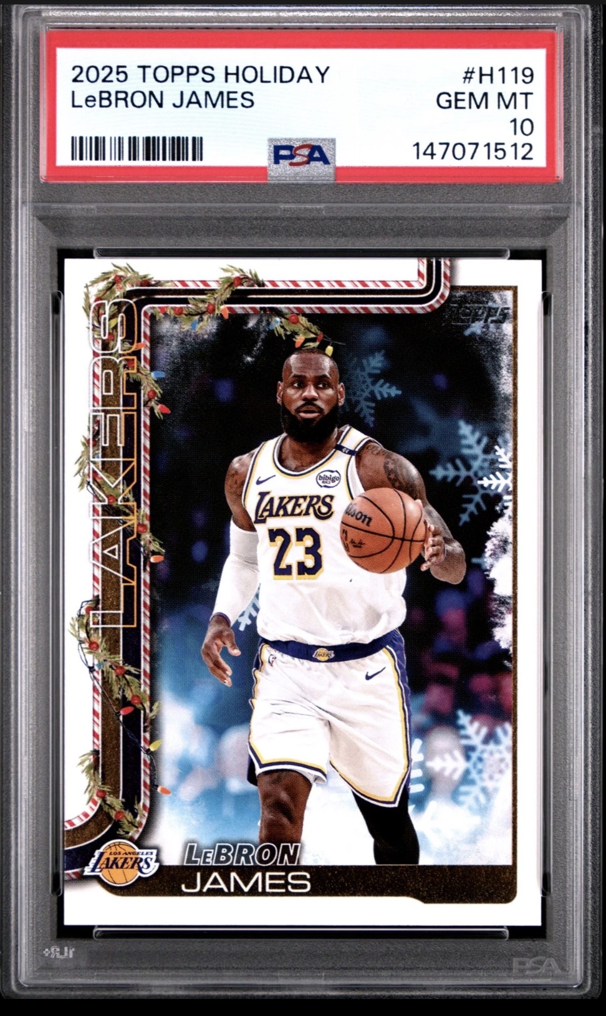 2025 Topps Lebron James #H119 Holiday