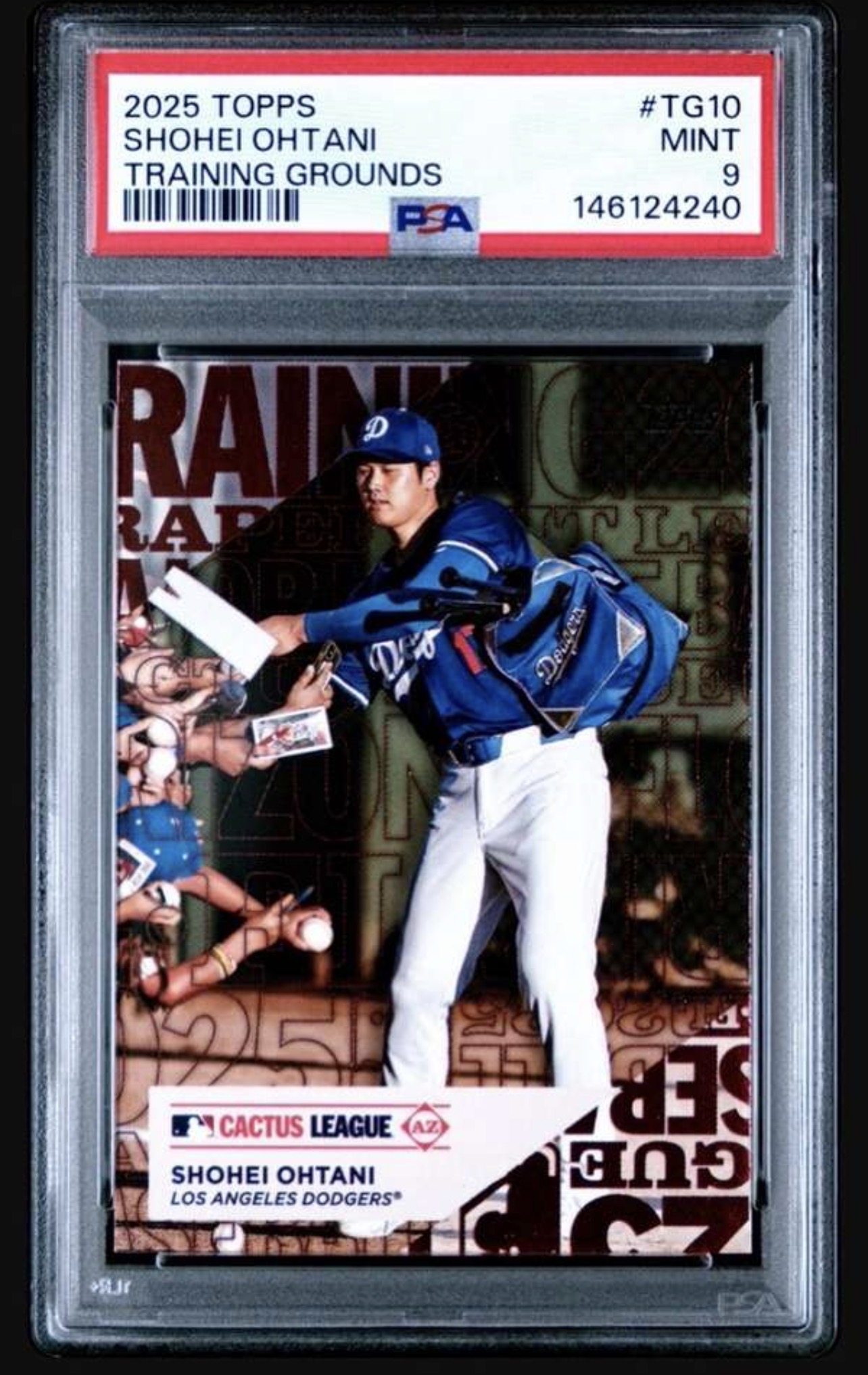 2025 Topps Shohei Ohtani #TG-10 Training Grounds