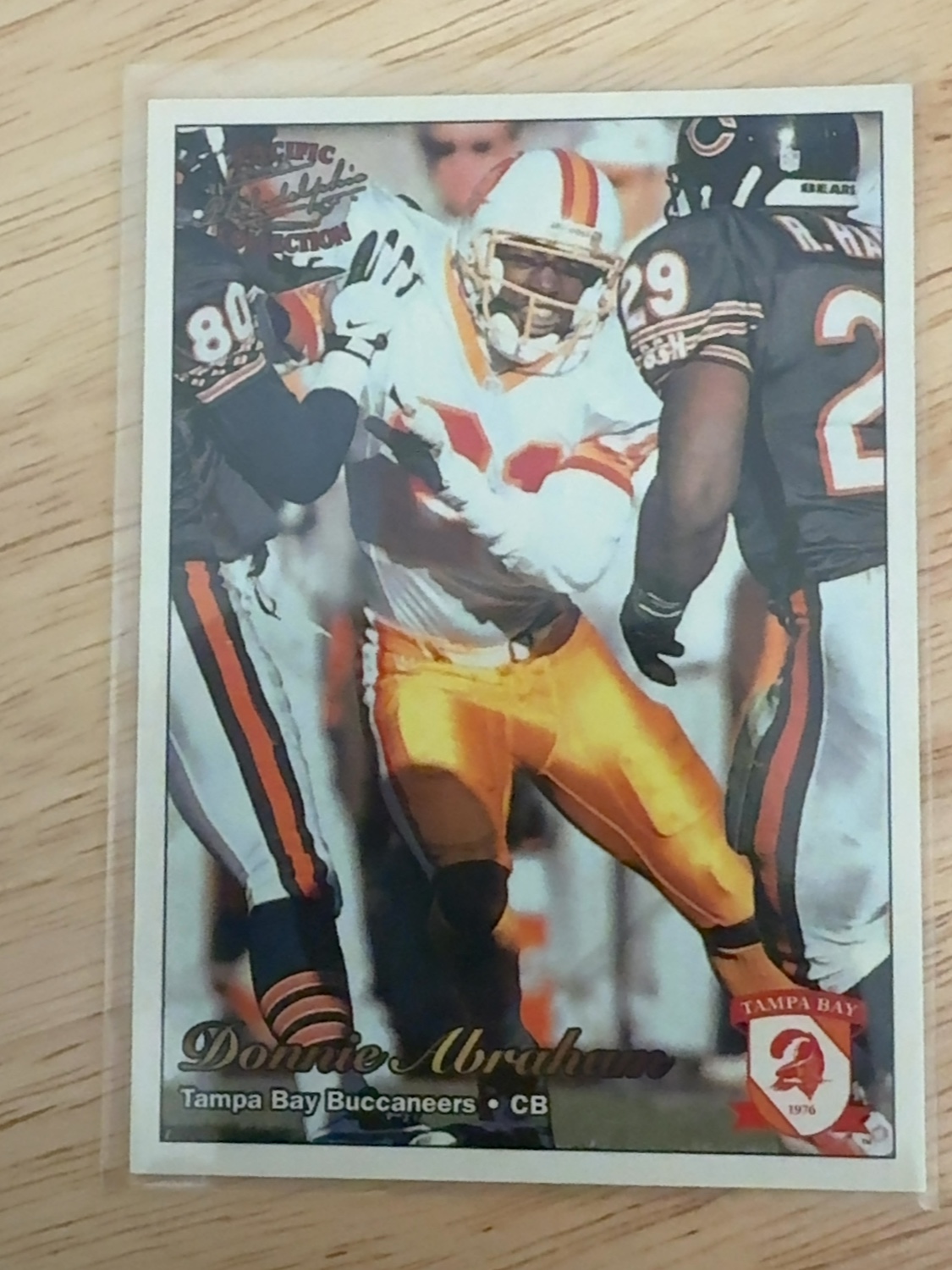1997 Pacific Philadelphia Donnie Abraham RC 1 of only 3 made!!! Tampa Bay Buccaneers! NY Jets! #302