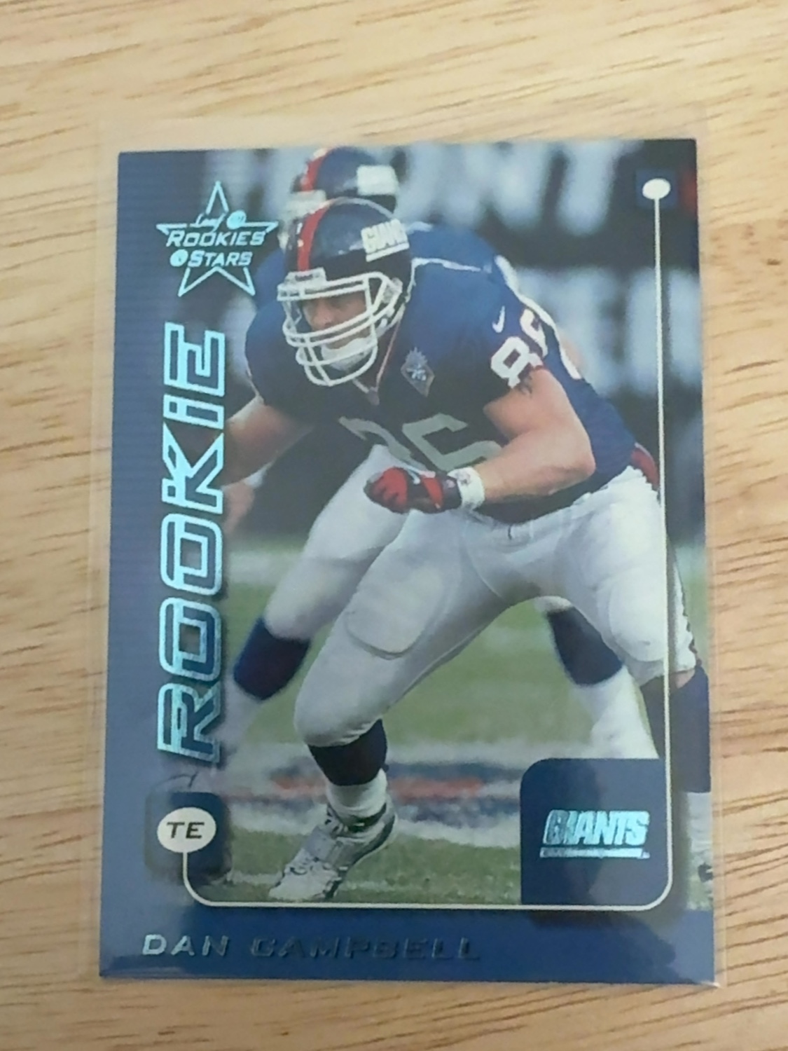 1999 Leaf Rookies & Stars Dan Campbell rookie card- 1 of only 3 made!!! NY Giants! Detroit Lions! #268
