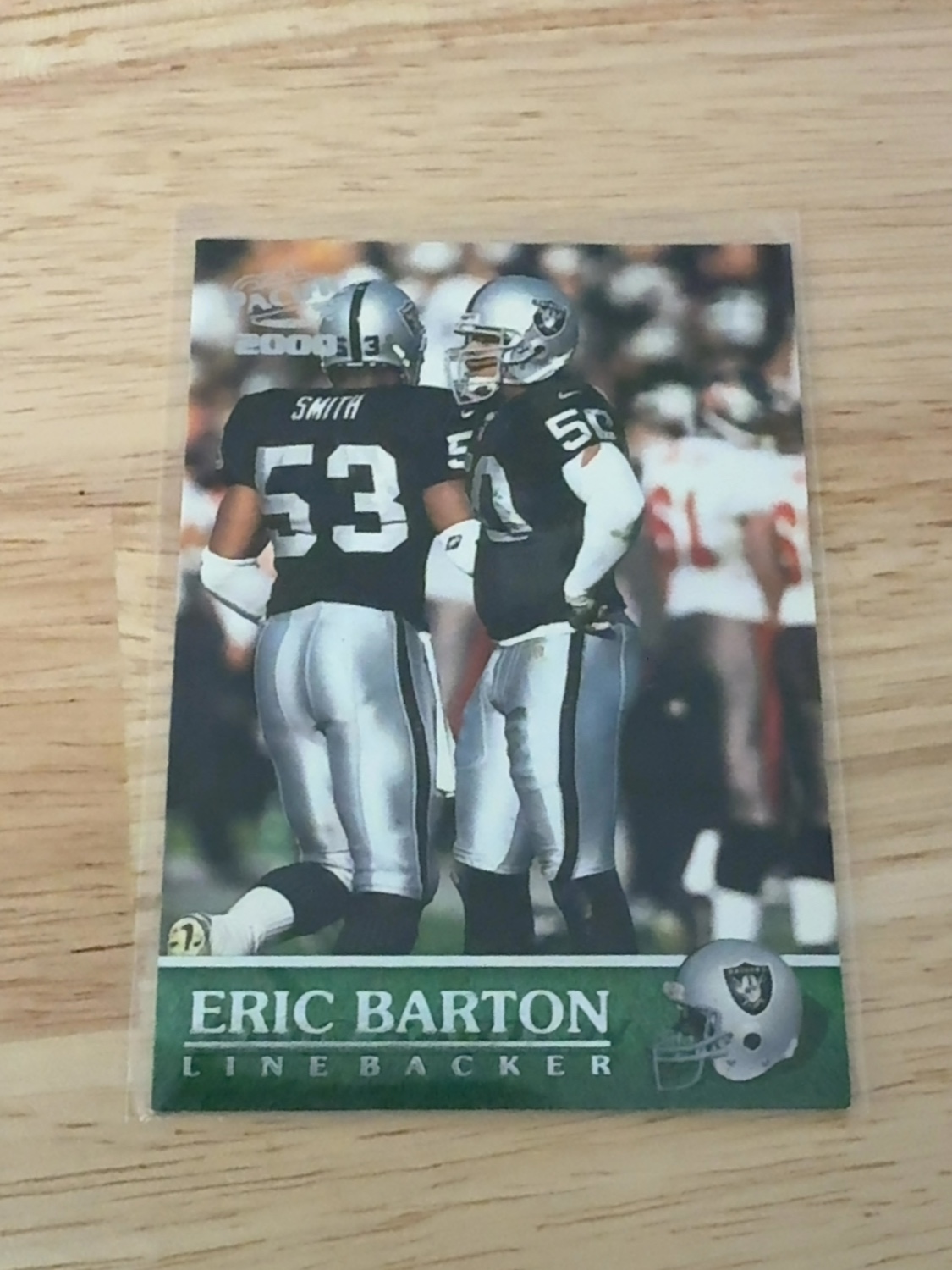 2000 Pacific Eric Barton rookie card- the only one made! Raiders! Jets! #268