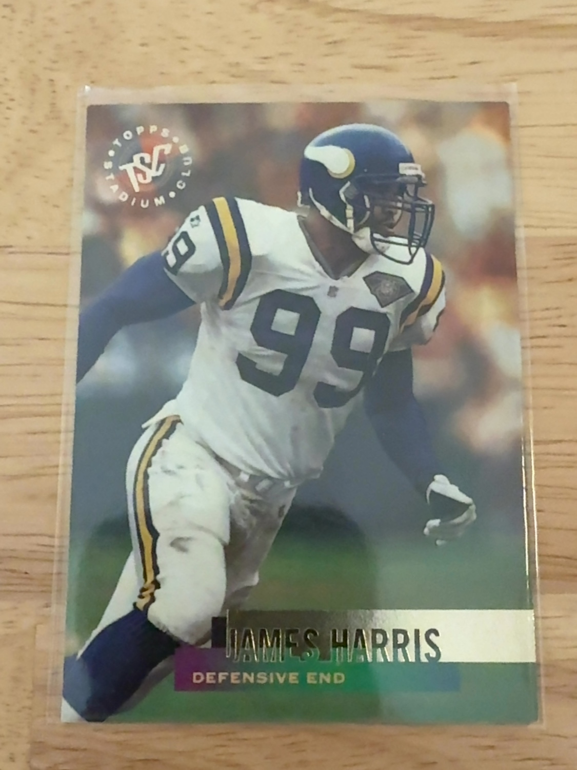 1995 Stadium Club James Harris rookie card- 1 of only 2 made! Minnesota Vikings #35