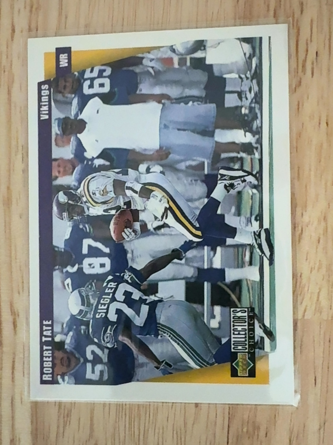1997 Upper Deck Collector’s Choice Robert Tate rookie card- the only one made!! Minnesota Vikings! Cardinals! #556
