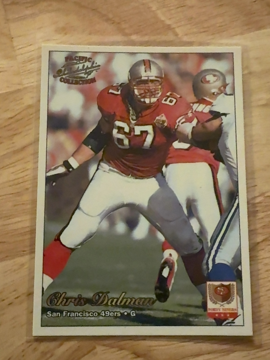 1997 Pacific Philadelphia Chris Dalman only card ever made! San Francisco 49ers! Stanford Cardinal! #283