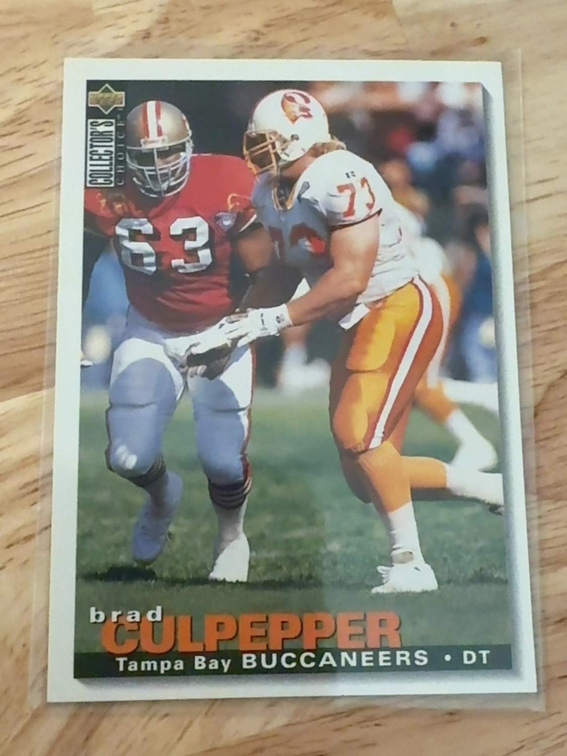 1995 Upper Deck Collector’s Choice Brad Culpepper rookie card- 1 of only 2 made! Tampa Bay Buccaneers! Florida Gators #298