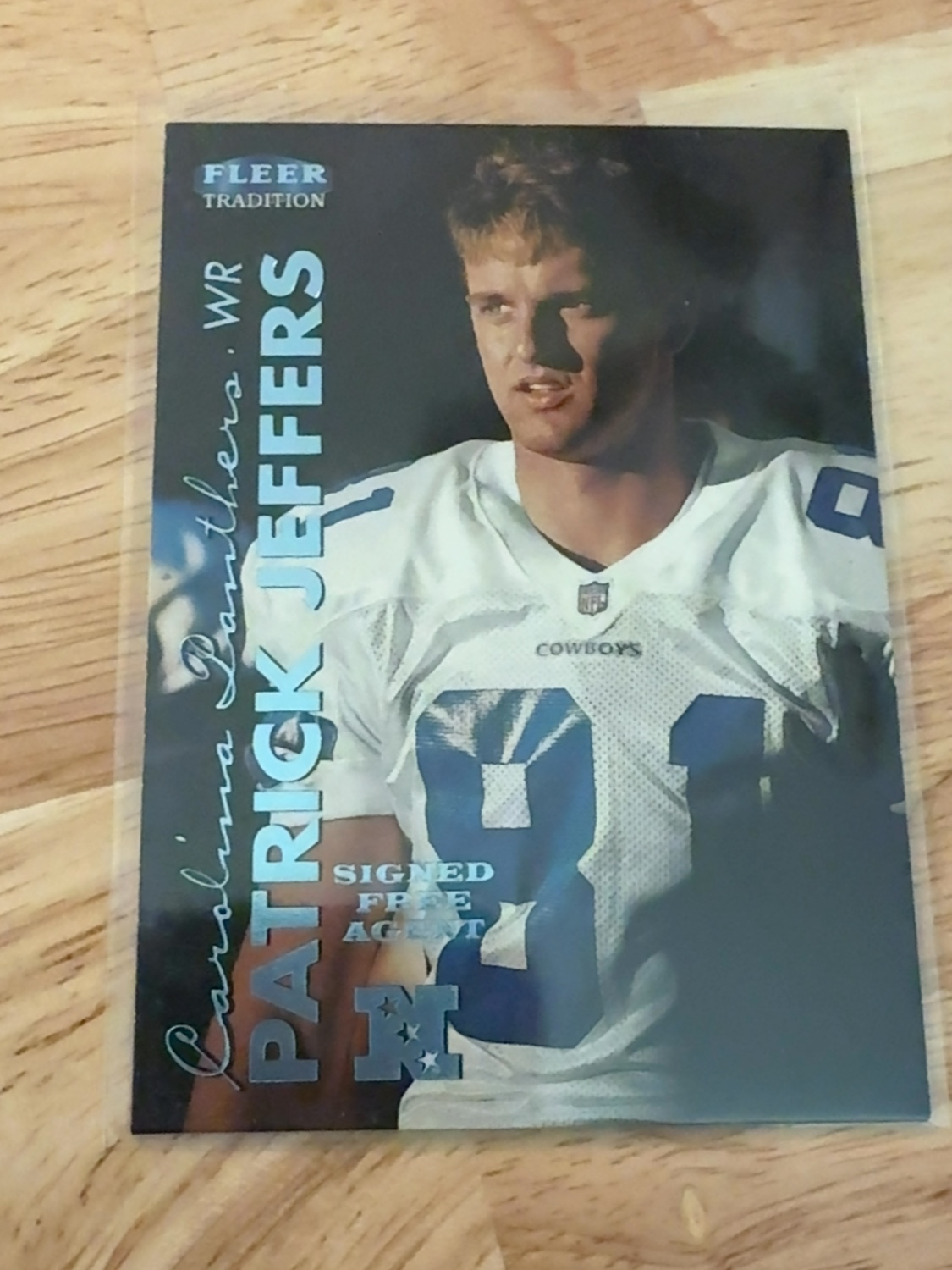 1999 Fleer Tradition Patrick Jeffers rookie card- 1 of only 5 made! Denver Broncos! Dallas Cowboys #116