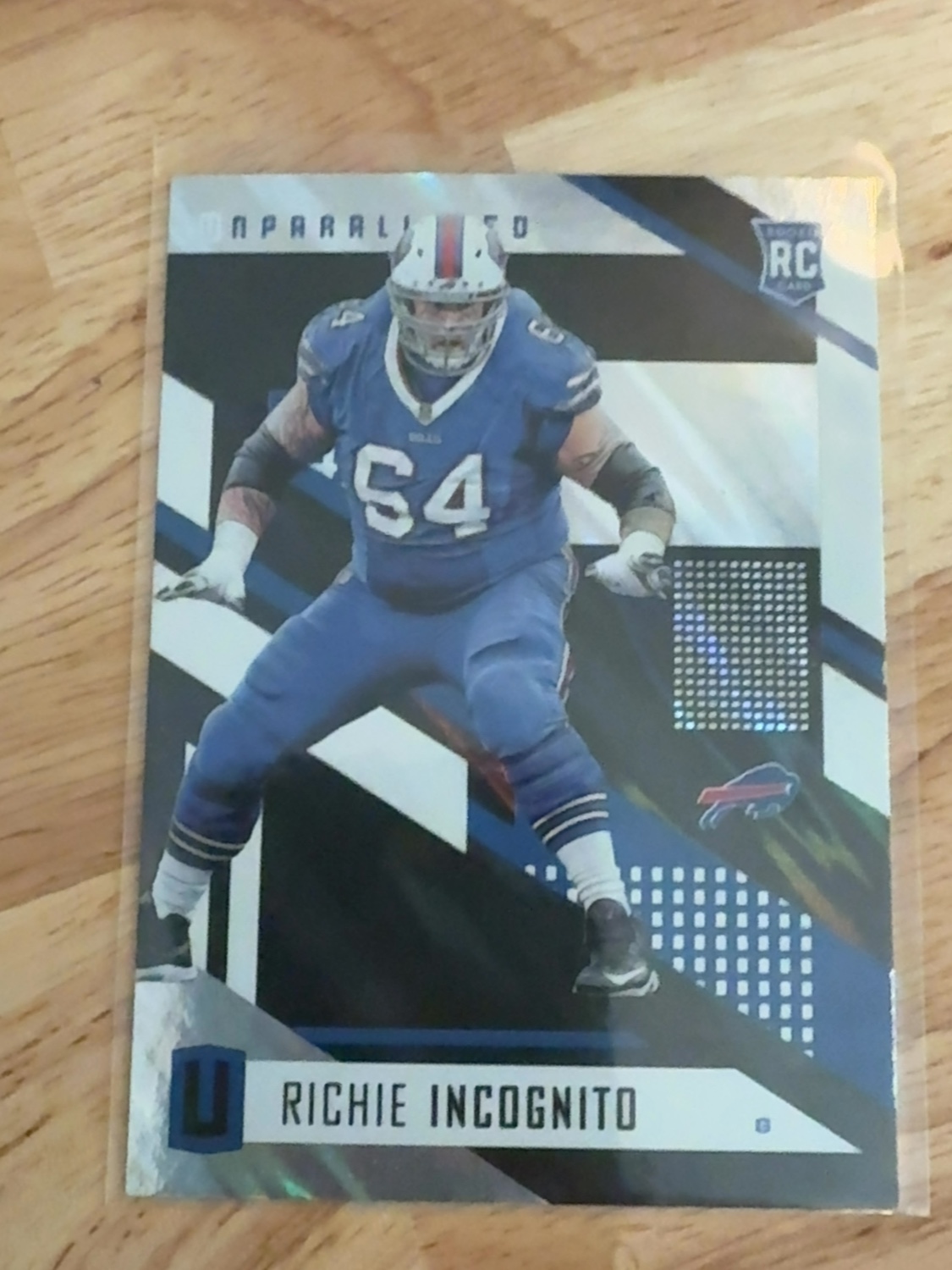 2017 Panini Unparalleled Richie Incognito rookie card- his only true rookie made! Rare Parallel Version! Bills! Rams! Dolphins! Raiders! #17 Mega Moon Lava