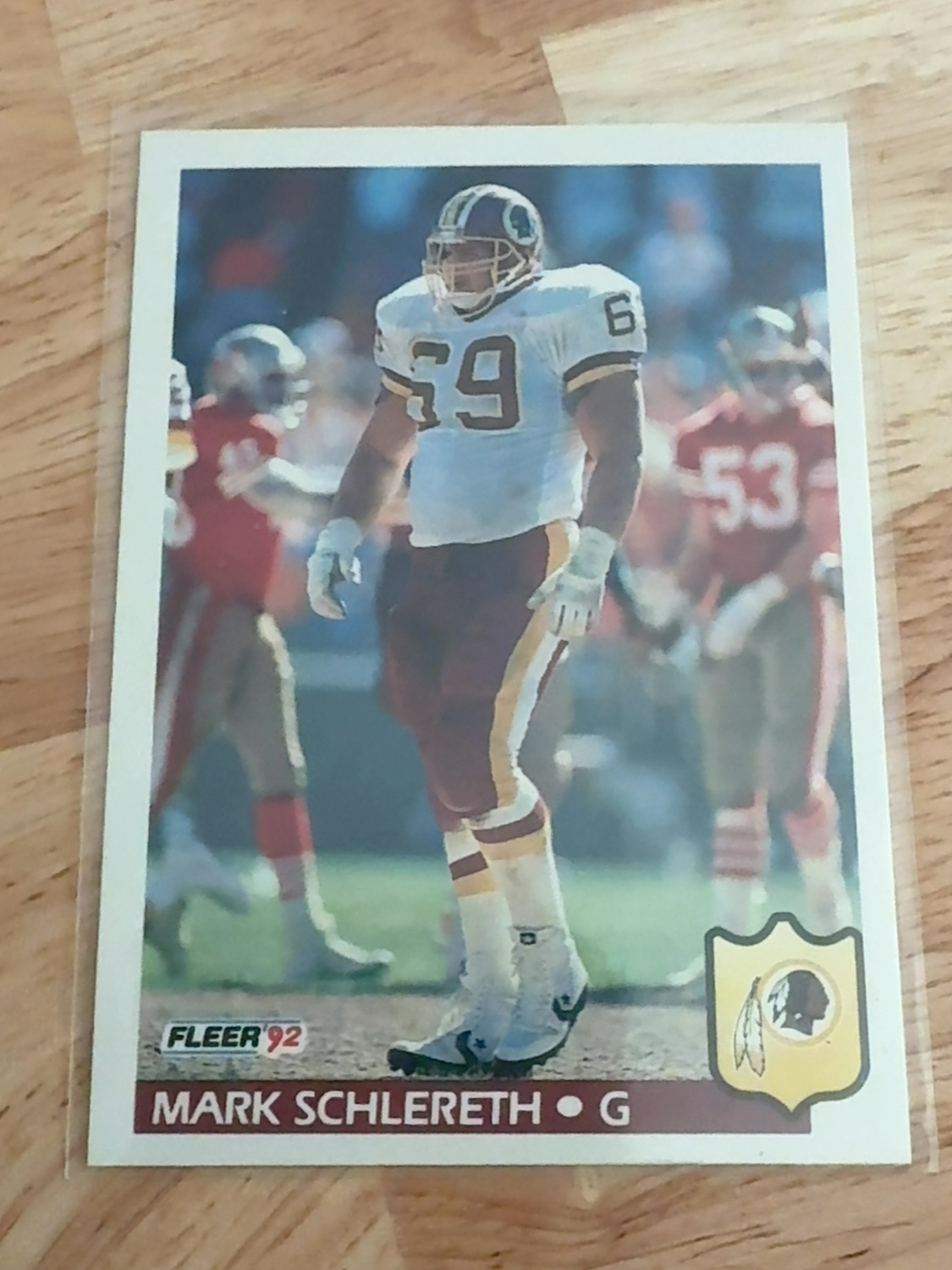 1992 Fleer Mark Schlereth rookie card! Washington Redskins! Denver Broncos! #430