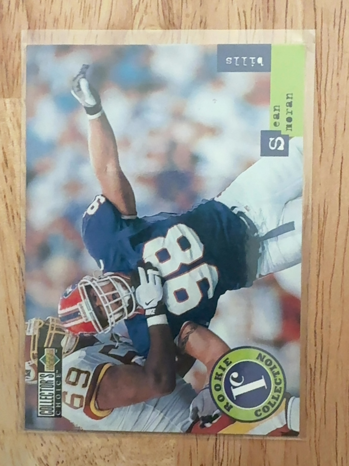 1996 Upper Deck Collector’s Choice Update Sean Moran rookie card- the only one ever made! Buffalo Bills! Rams! San Francisco 49ers #U33
