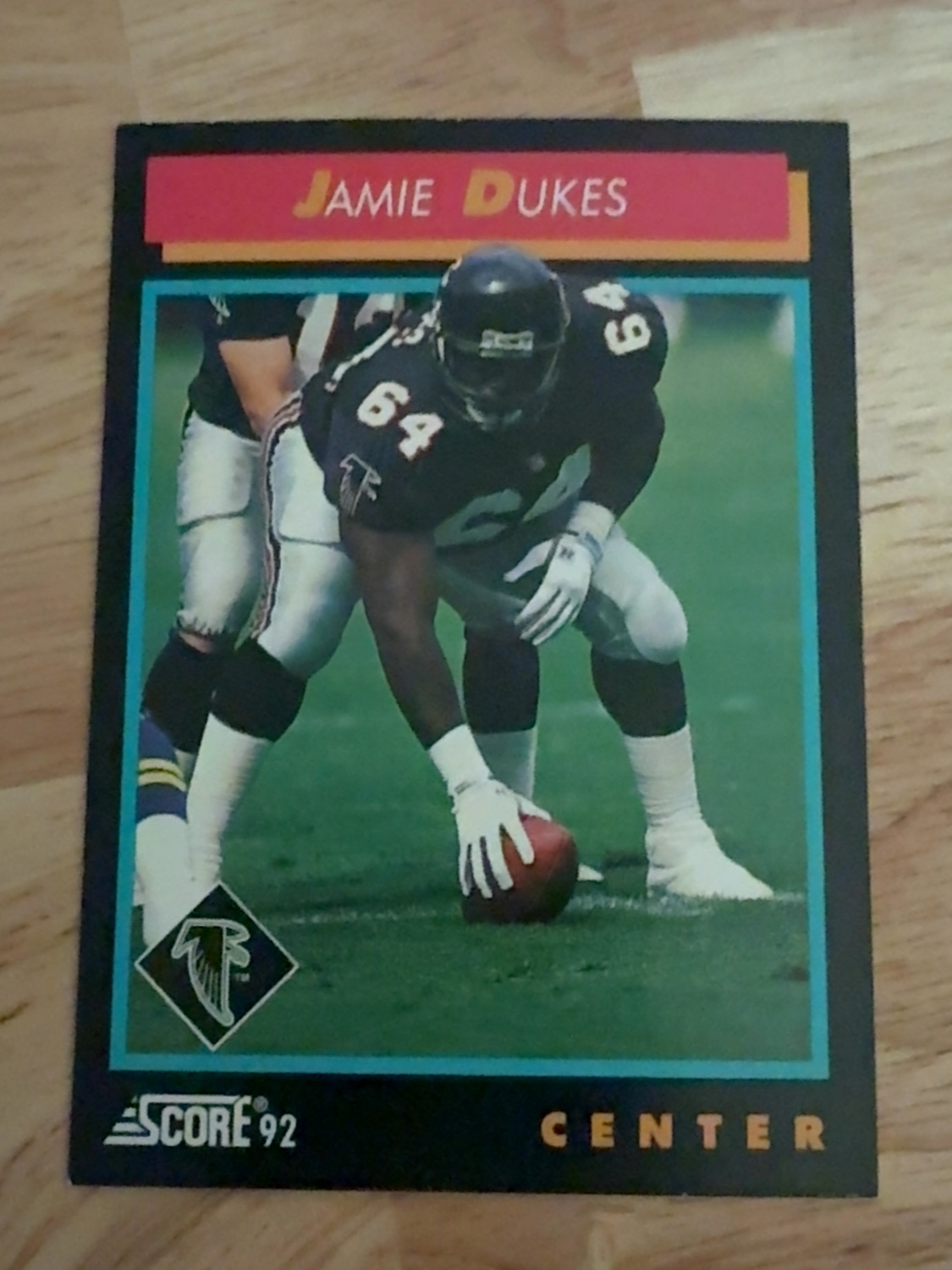 1992 Score Jamie Dukes rookie card- only 5 ever made! Atlanta Falcons! Florida State Seminoles #392