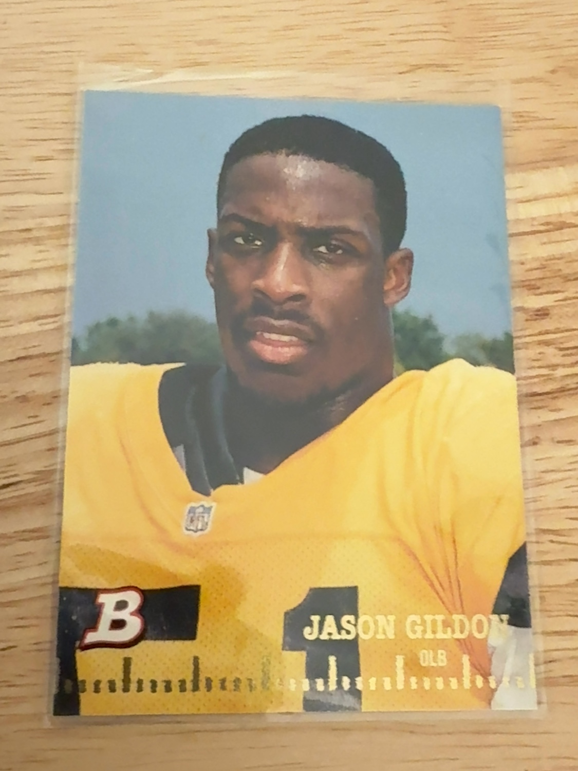 1994 Bowman Jason Gildon rookie card- the only true rookie card made! Pittsburgh Steelers! #113