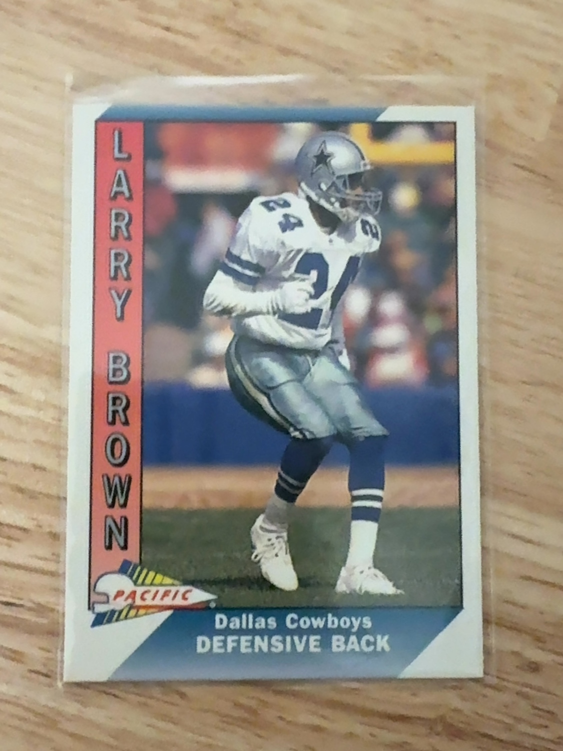 1991 Pacific Larry Brown rookie card - 1 of only 2 made!! Dallas cCowboys #575