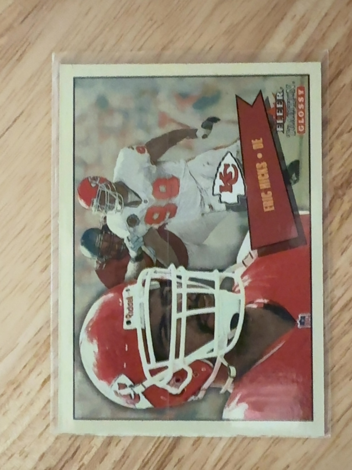 2001 Fleer Tradition Eric Hicks rookie card- 1 of only 2 made! Kansas City Chiefs #68 Glossy Parallel