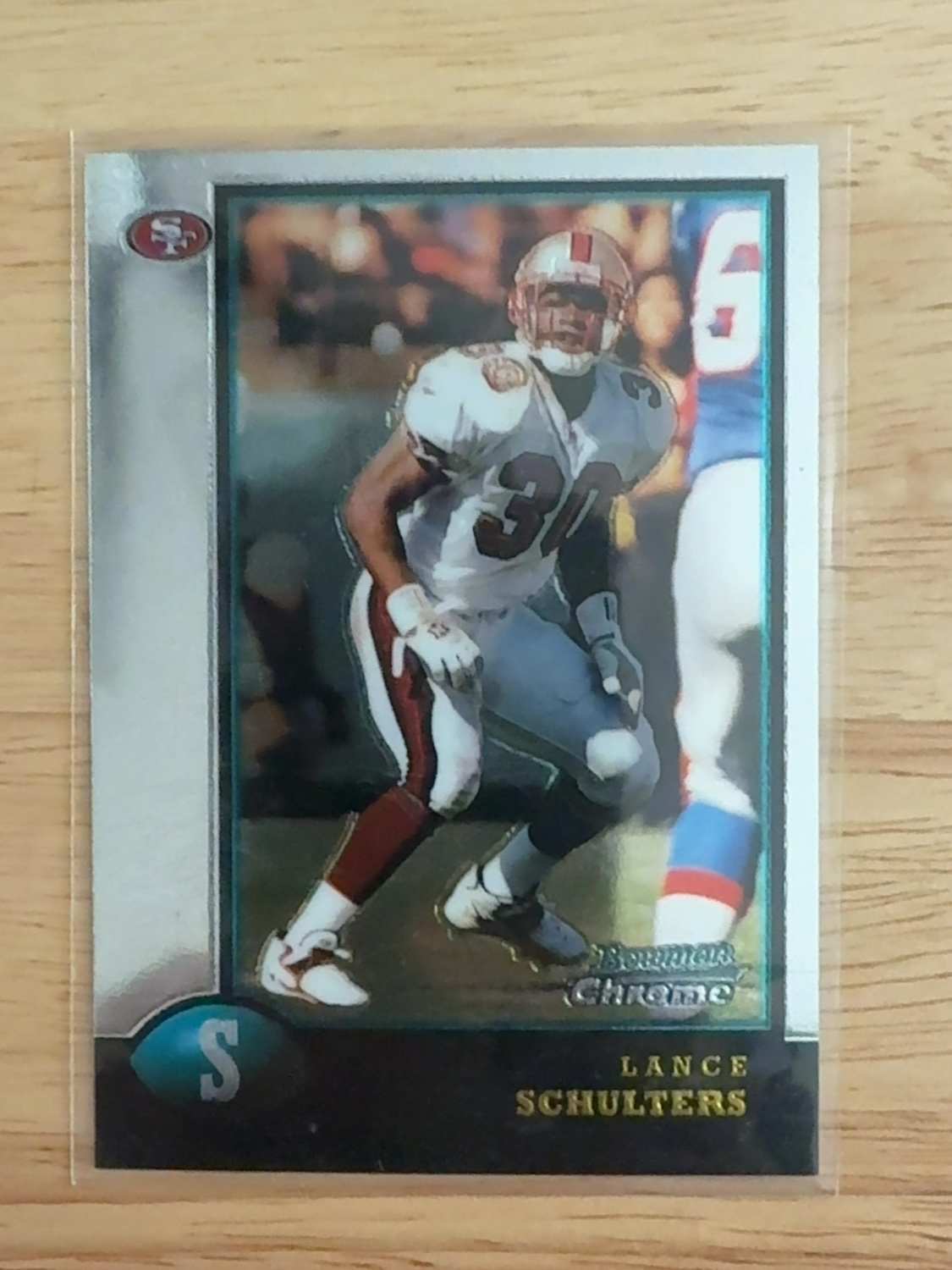 1998 Bowman Chrome Lance Schulters rookie card - 1 of only 2 made! San Francisco 49ers! Atlanta Falcons #186