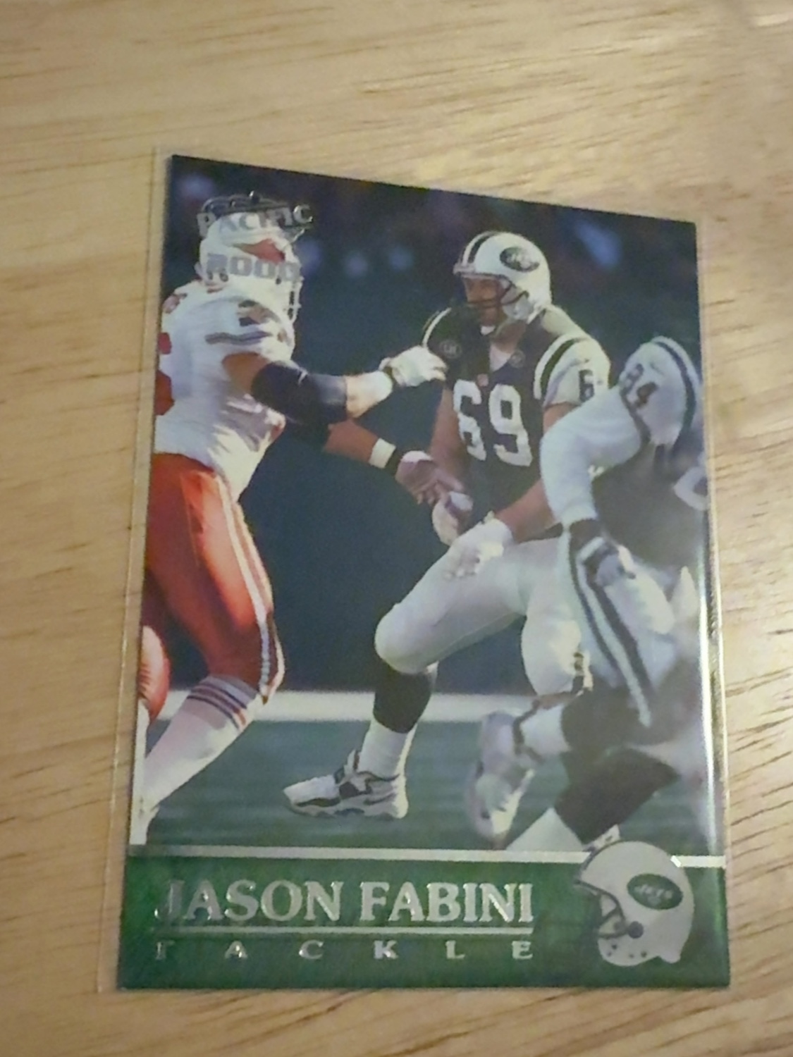 2000 Pacific Jason Fabini rookie card - the only one made!! New York Jets!! #258