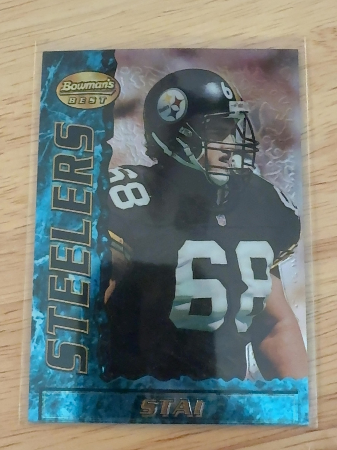 1995 Bowman’s Best Brendan Stai rookie card - 1 of only 2 made! Pittsburgh Steelers! Cornhuskers! #54