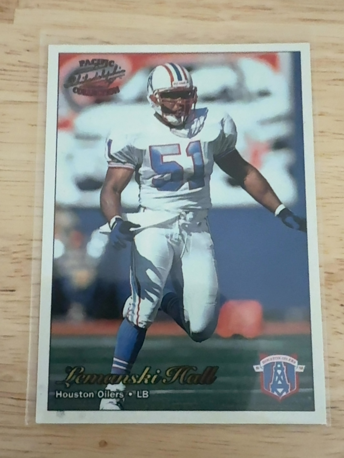 1997 Pacific Philadelphia Lemanski Hall rookie card - the only one made!! Oilers! Cowboys! #126